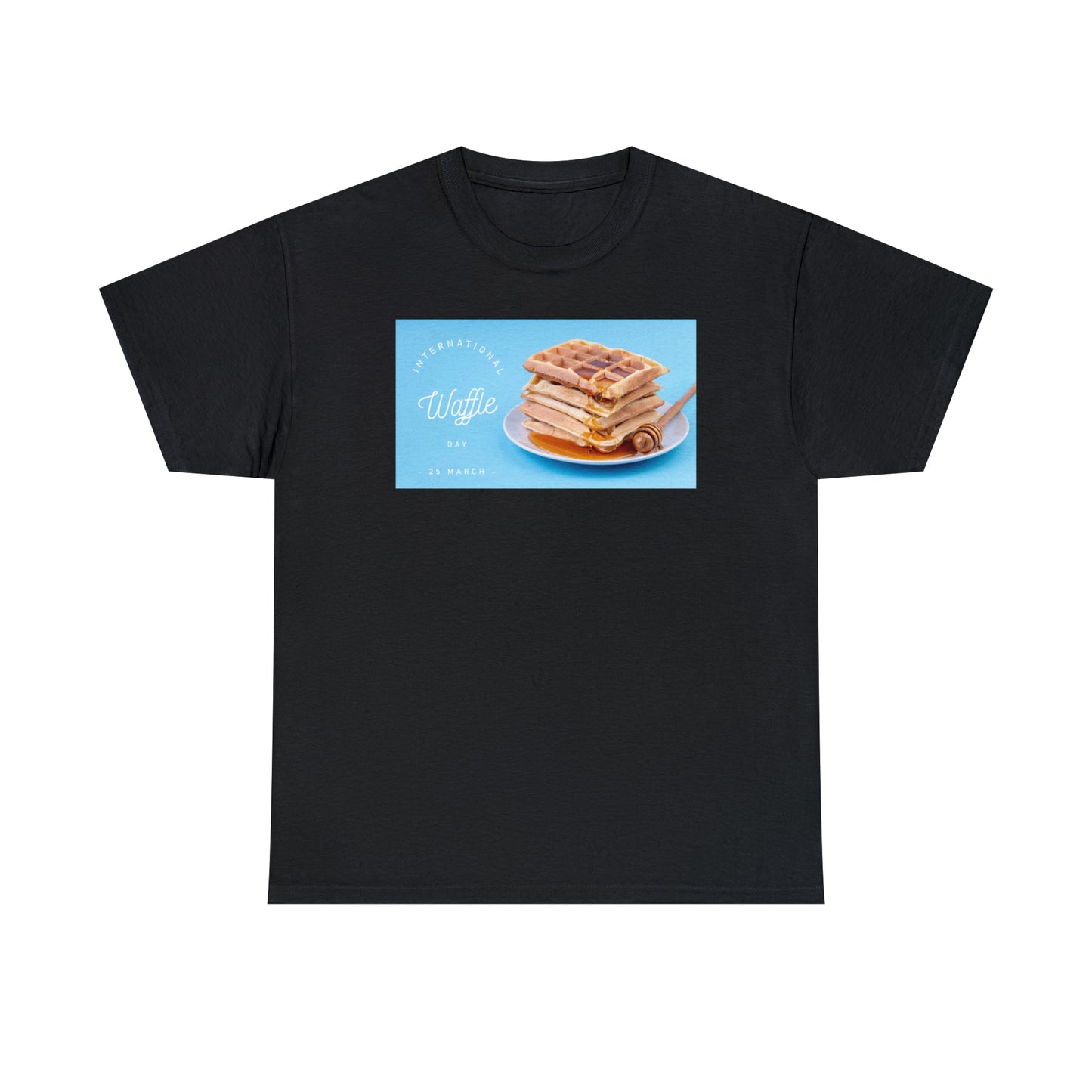 National Waffle Day Unisex Heavy Cotton Tee Express Delivery in Continental US