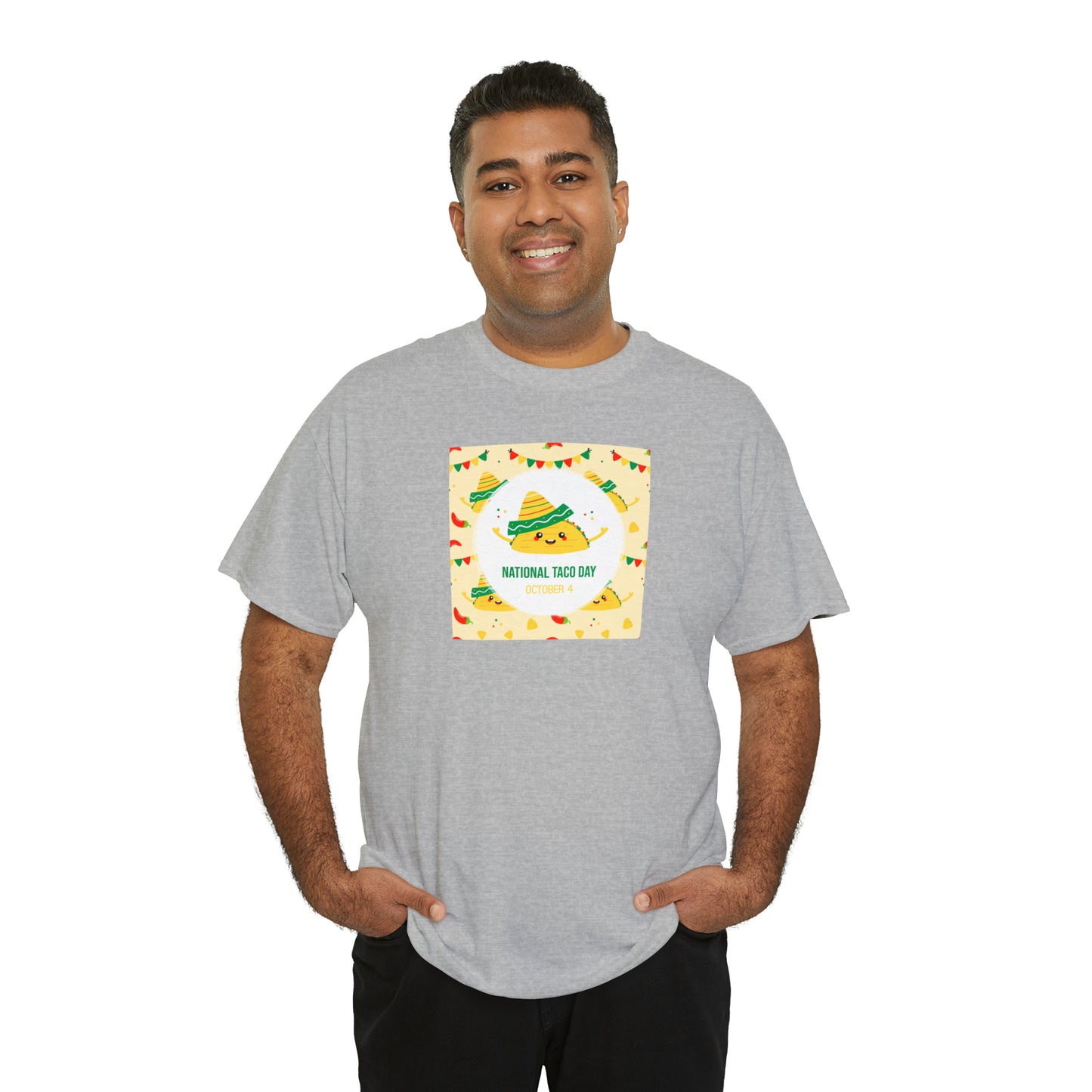 National Taco Day Unisex Heavy Cotton Tee Express Delivery in Continental US