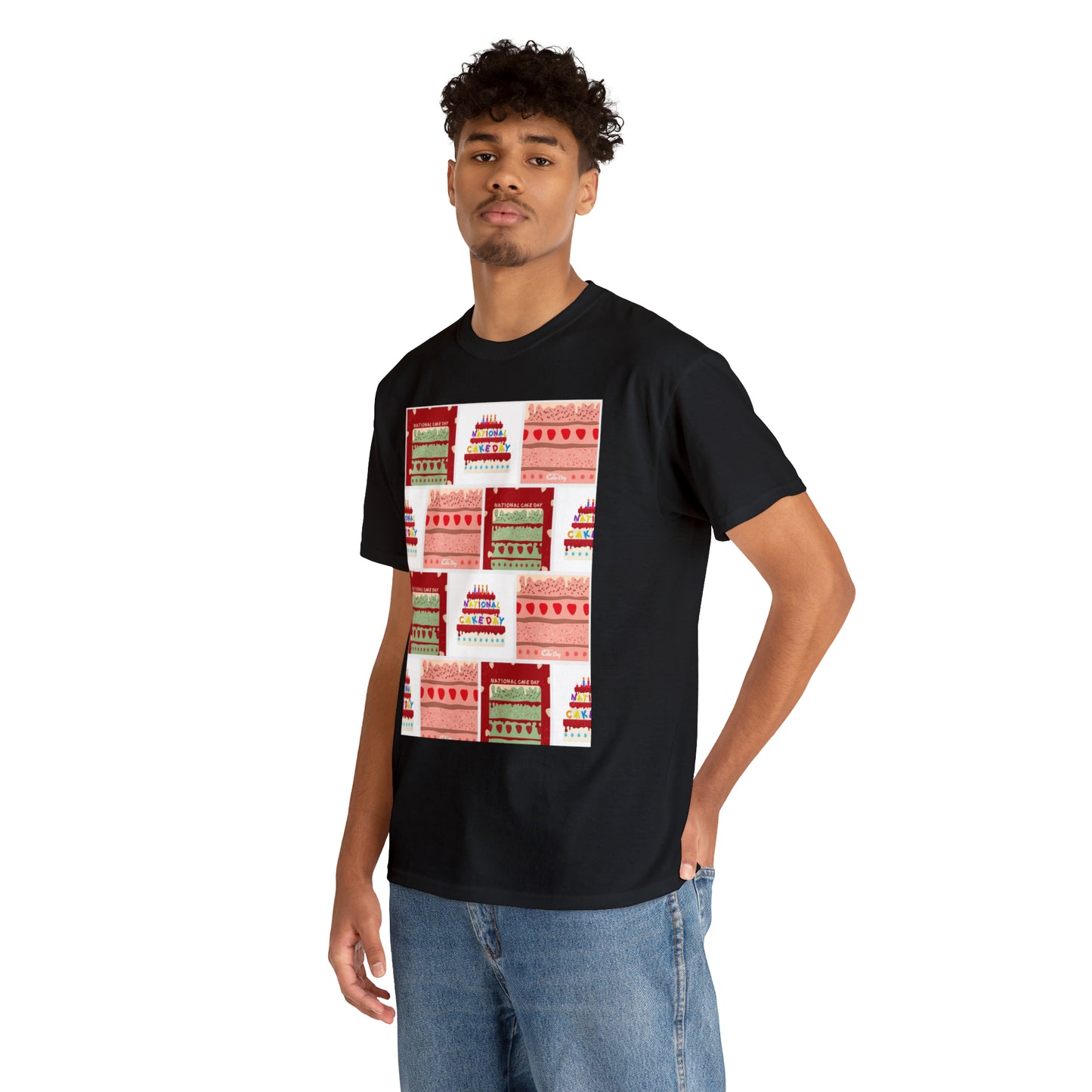 National Cake Day Unisex Heavy Cotton Tee Express Delivery in Continental US