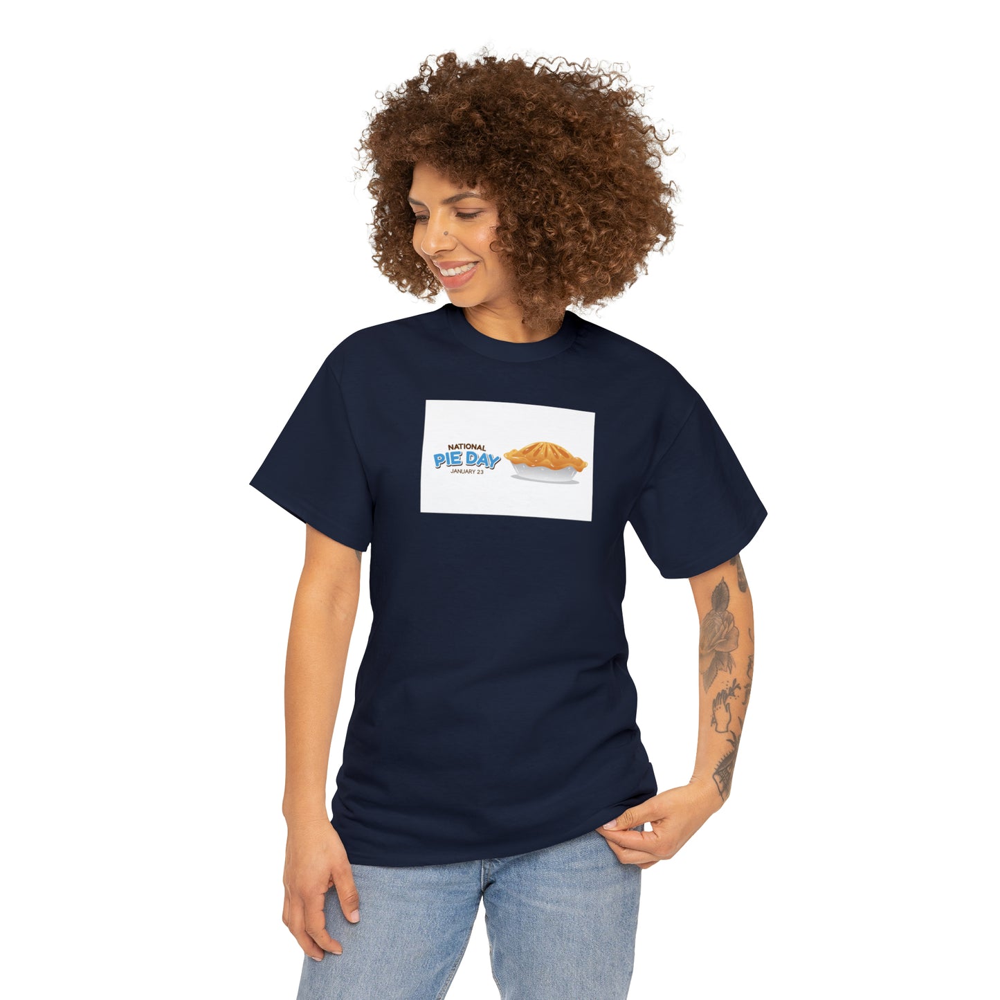 National Pie Day Unisex Heavy Cotton Tee Express Delivery in Continental US