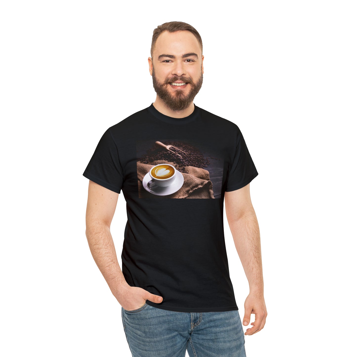 National Coffee Day Unisex Heavy Cotton Tee Express Delivery in Continental US