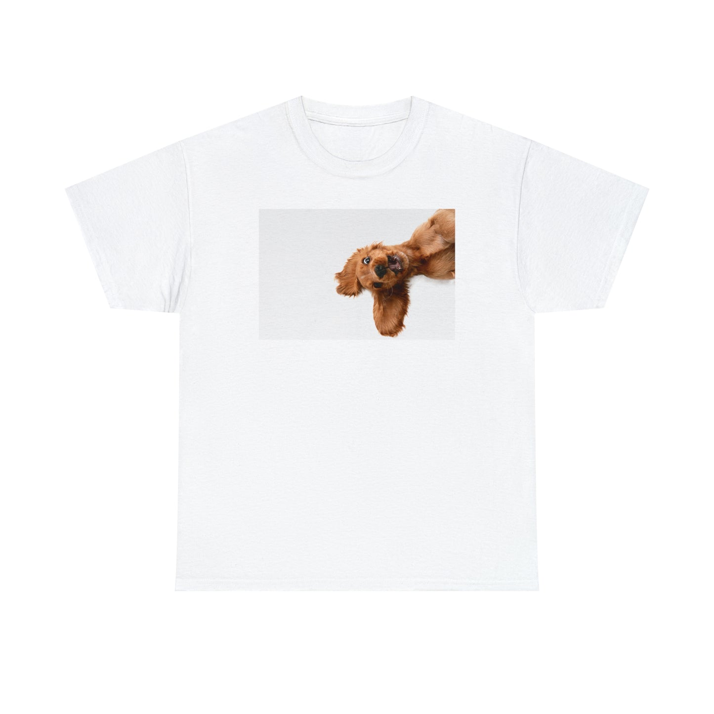 Sideview Puppy Unisex Heavy Cotton Tee Express Delivery in Continental US