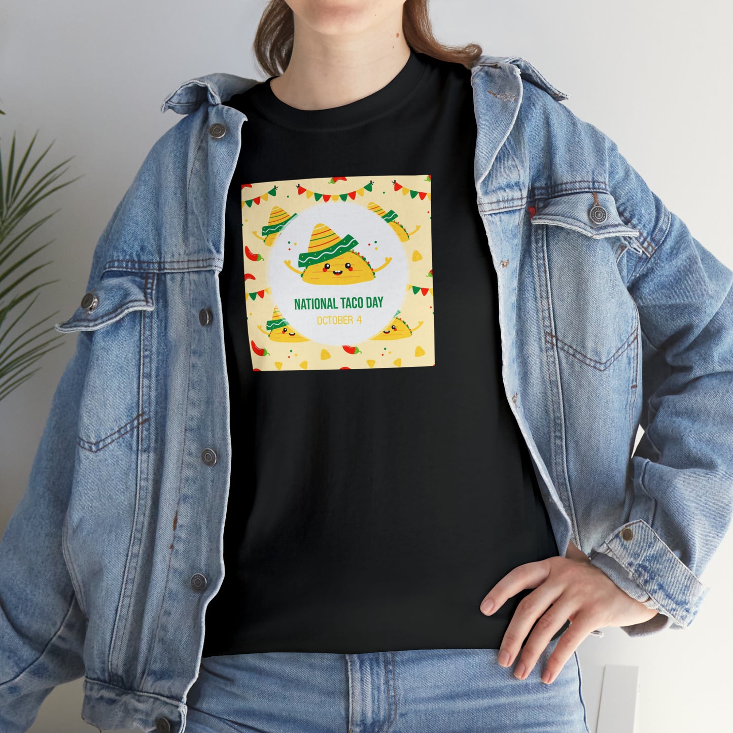National Taco Day Unisex Heavy Cotton Tee Express Delivery in Continental US