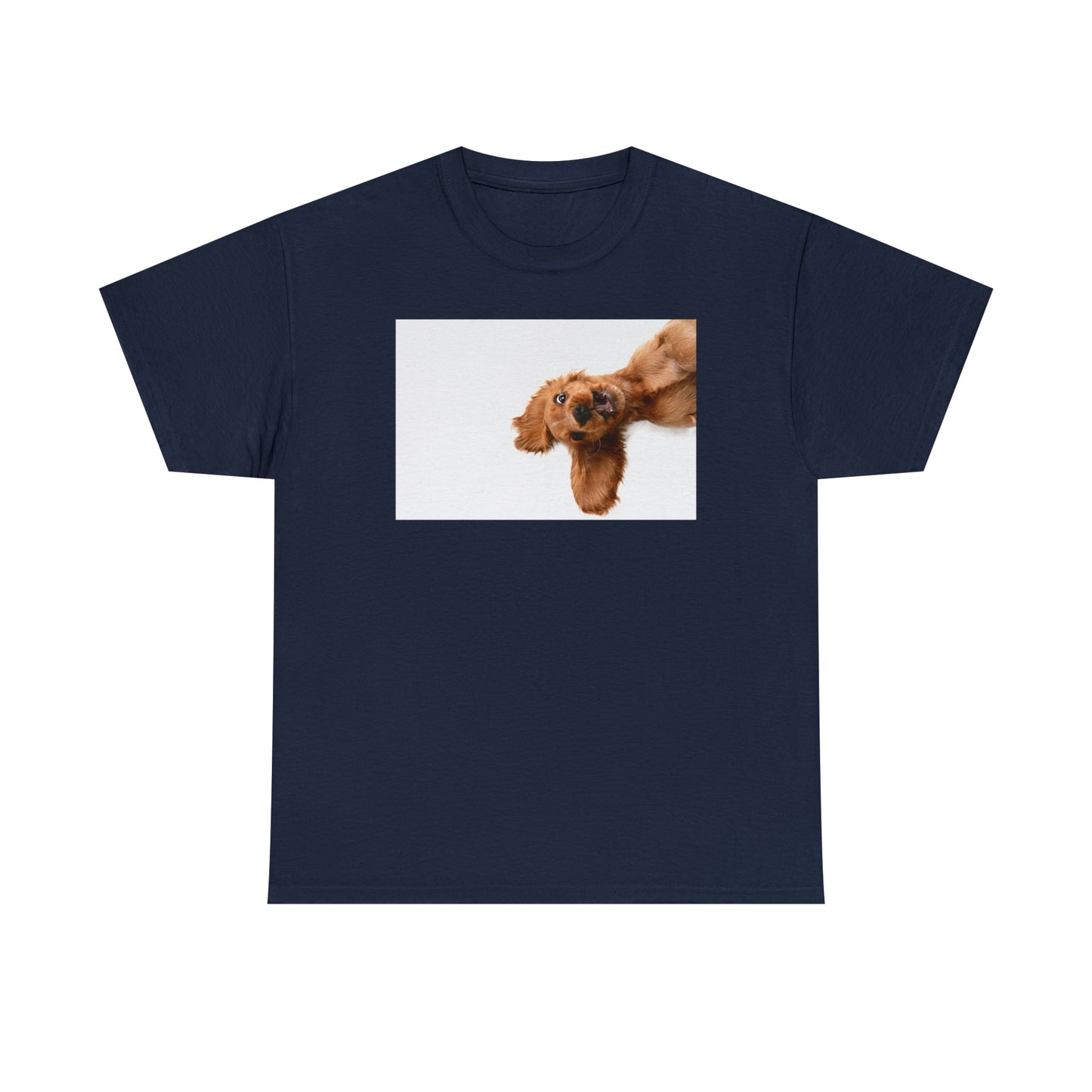 Sideview Puppy Unisex Heavy Cotton Tee Express Delivery in Continental US
