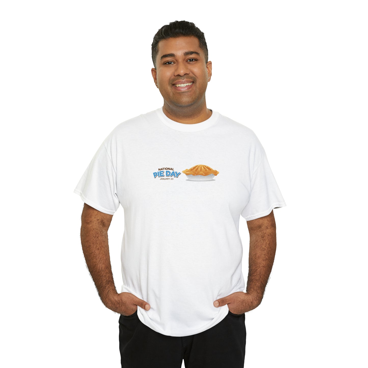 National Pie Day Unisex Heavy Cotton Tee Express Delivery in Continental US