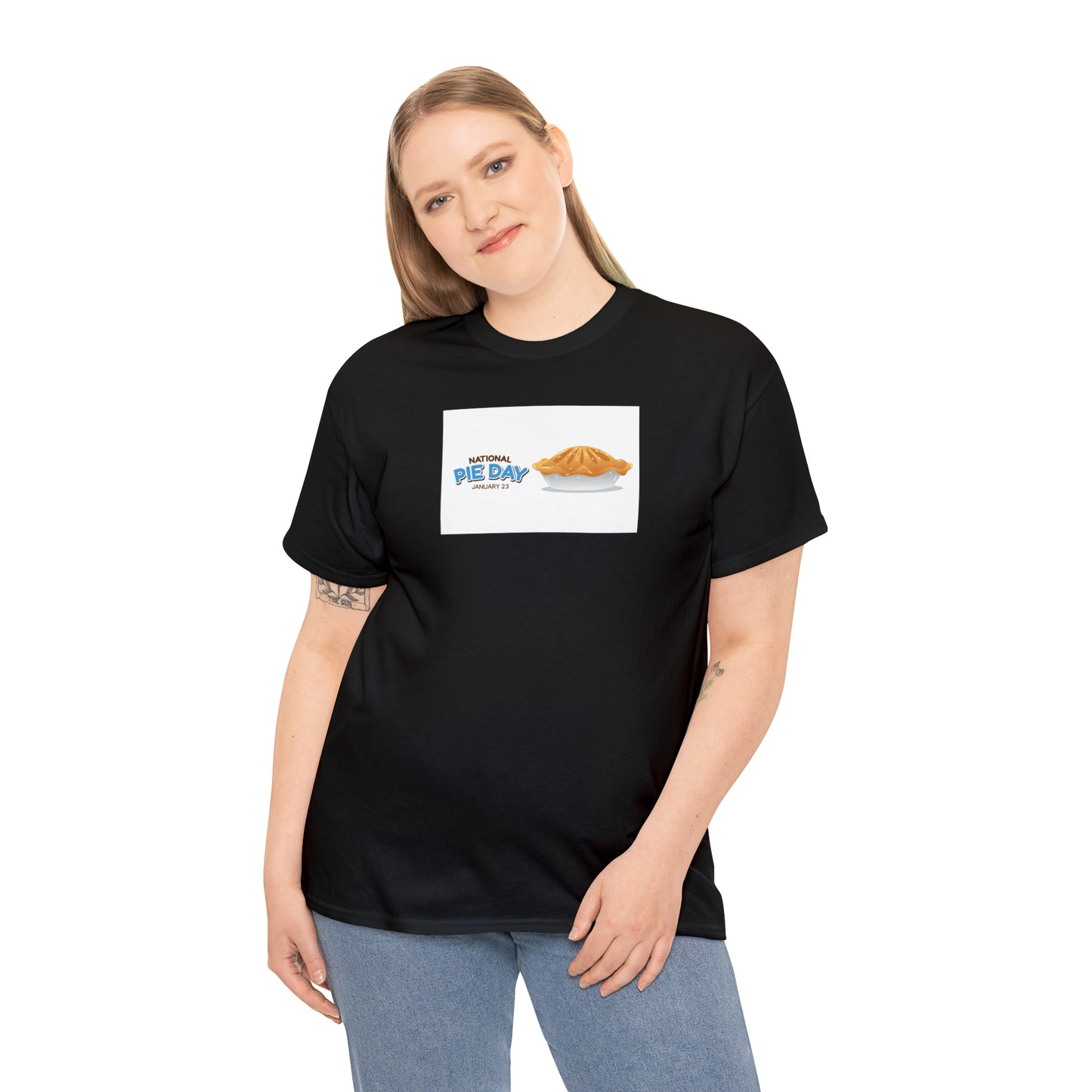National Pie Day Unisex Heavy Cotton Tee Express Delivery in Continental US