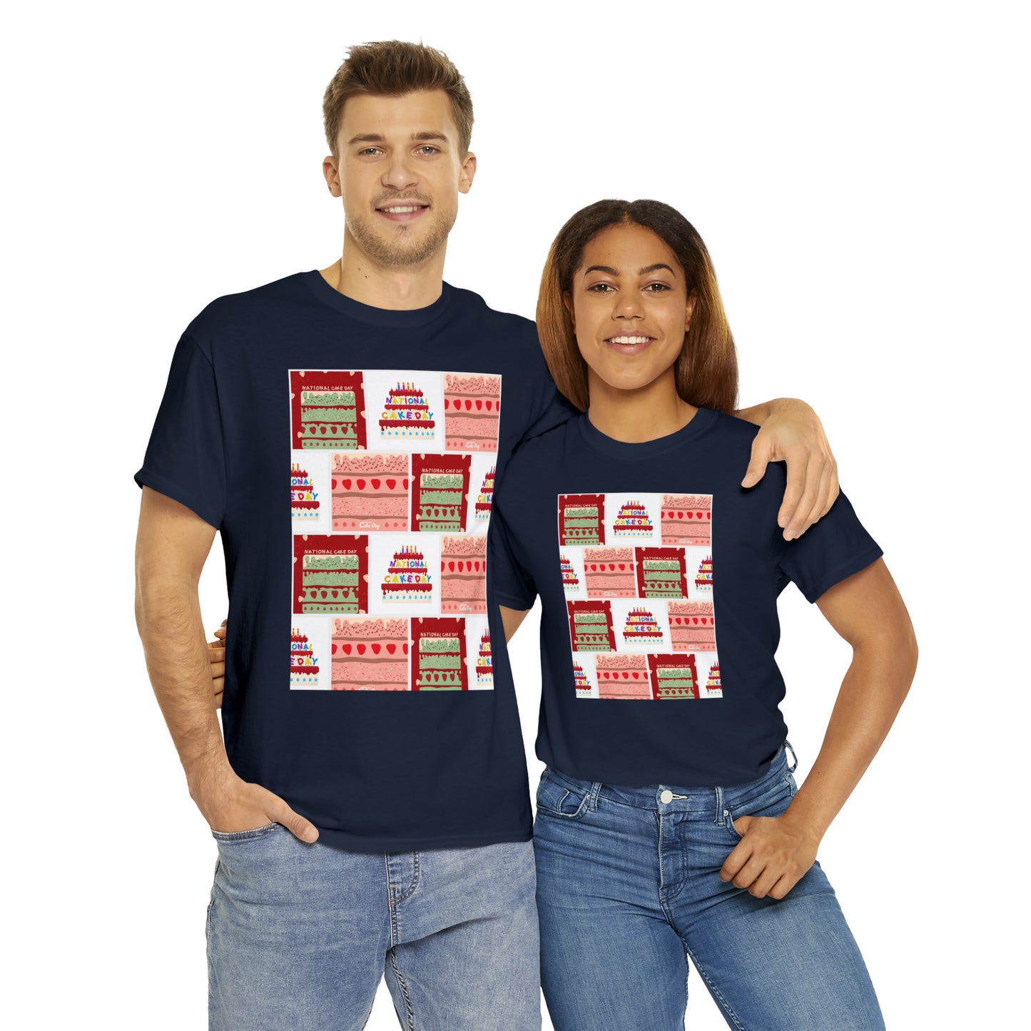 National Cake Day Unisex Heavy Cotton Tee Express Delivery in Continental US