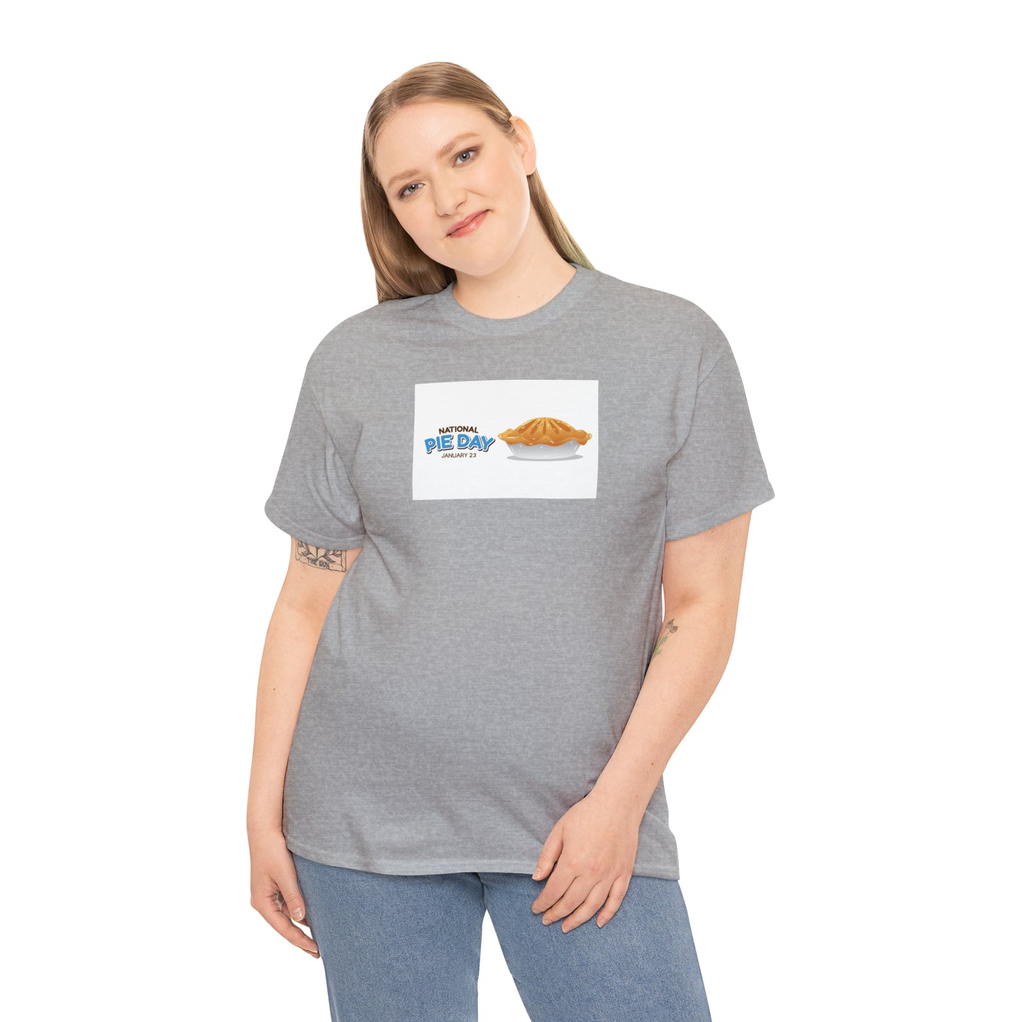 National Pie Day Unisex Heavy Cotton Tee Express Delivery in Continental US