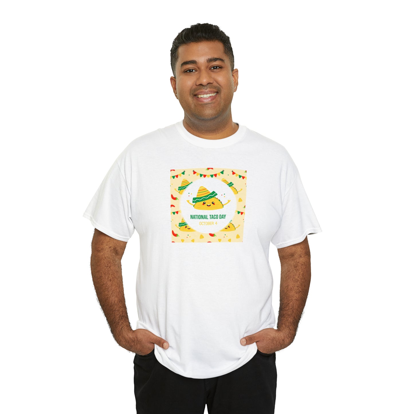 National Taco Day Unisex Heavy Cotton Tee Express Delivery in Continental US