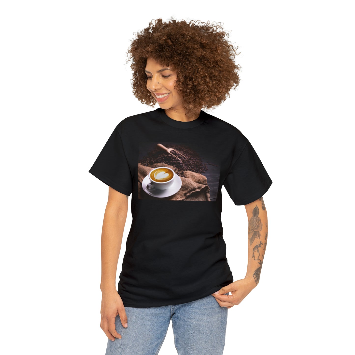 National Coffee Day Unisex Heavy Cotton Tee Express Delivery in Continental US