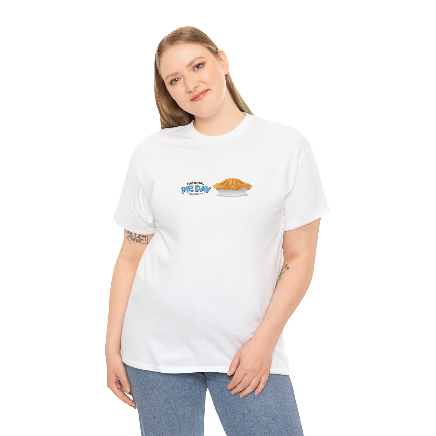 National Pie Day Unisex Heavy Cotton Tee Express Delivery in Continental US