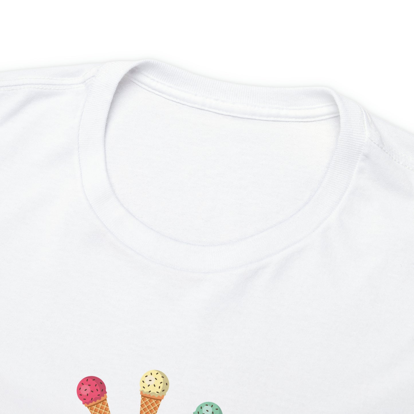 Happy National Ice Cream Day Unisex Heavy Cotton Tee Express Delivery in Continental US
