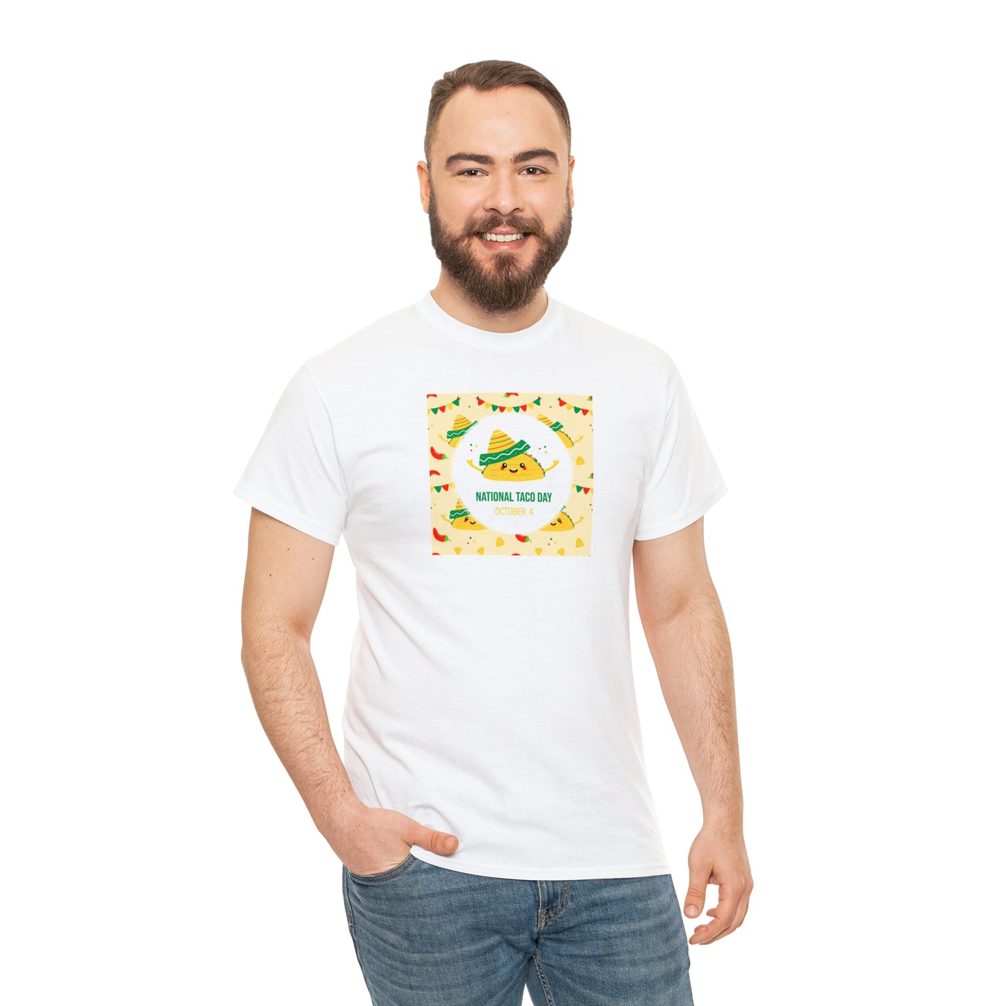 National Taco Day Unisex Heavy Cotton Tee Express Delivery in Continental US