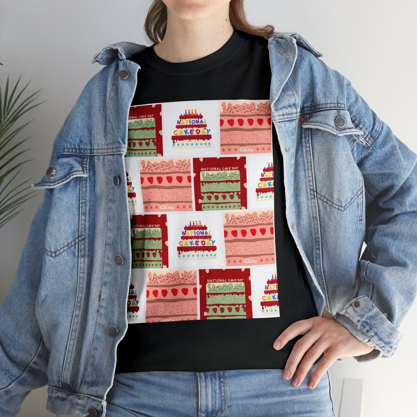 National Cake Day Unisex Heavy Cotton Tee Express Delivery in Continental US