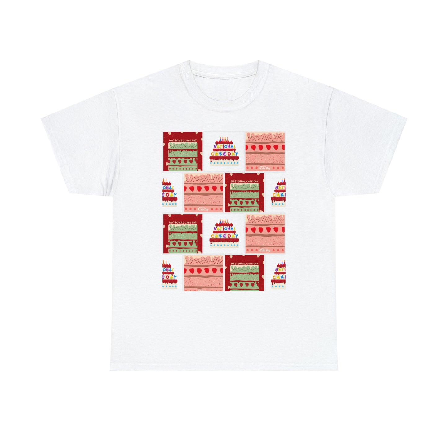 National Cake Day Unisex Heavy Cotton Tee Express Delivery in Continental US