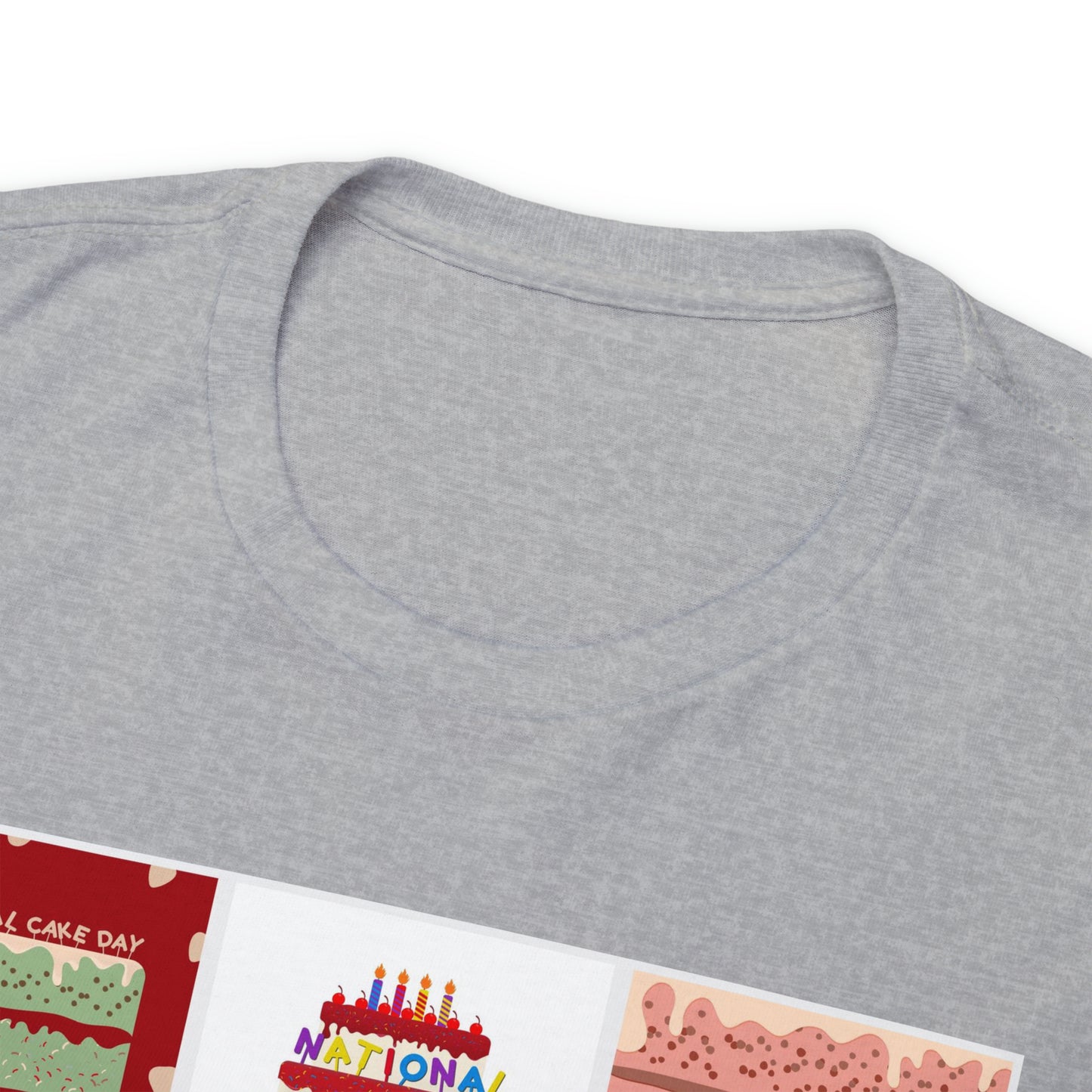 National Cake Day Unisex Heavy Cotton Tee Express Delivery in Continental US