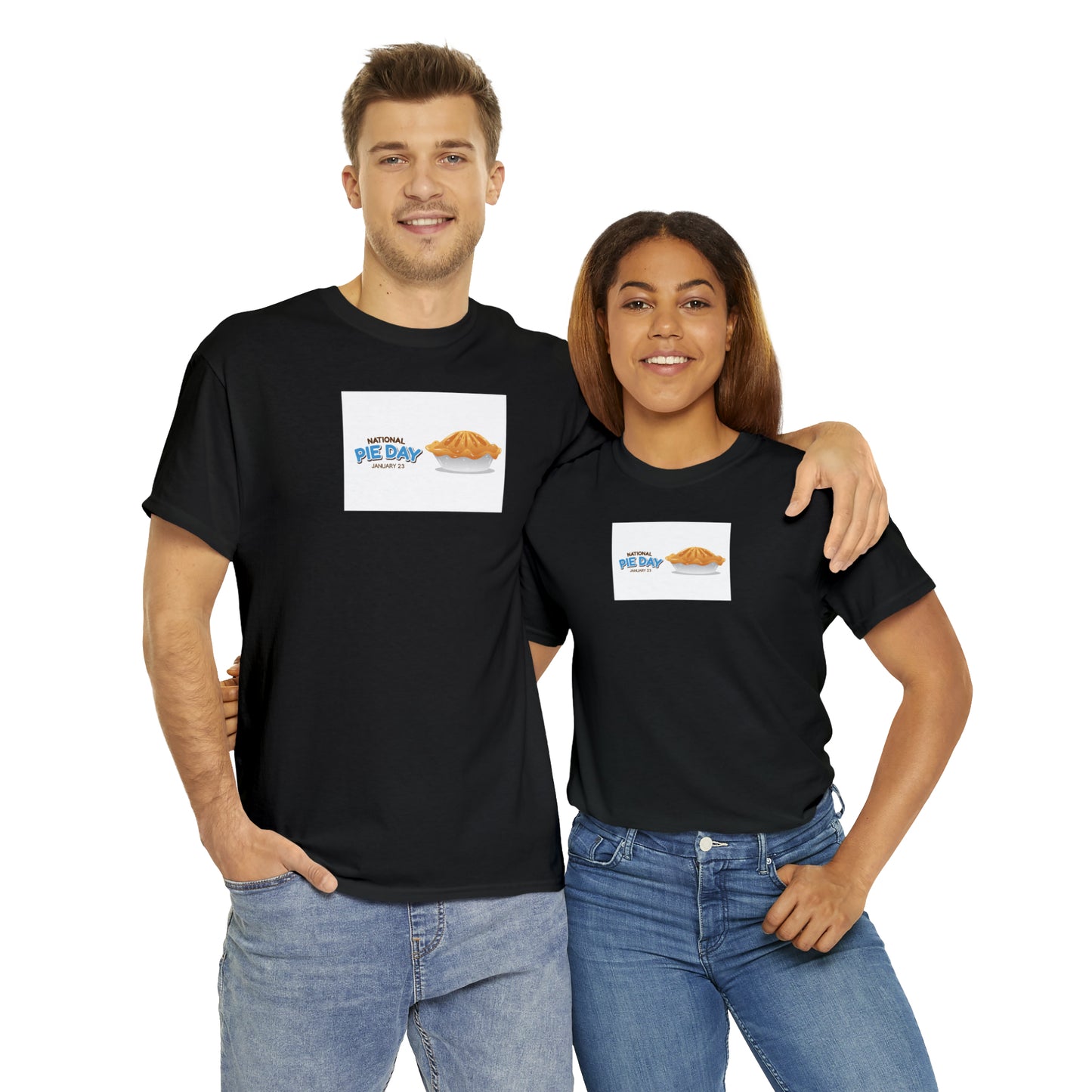 National Pie Day Unisex Heavy Cotton Tee Express Delivery in Continental US