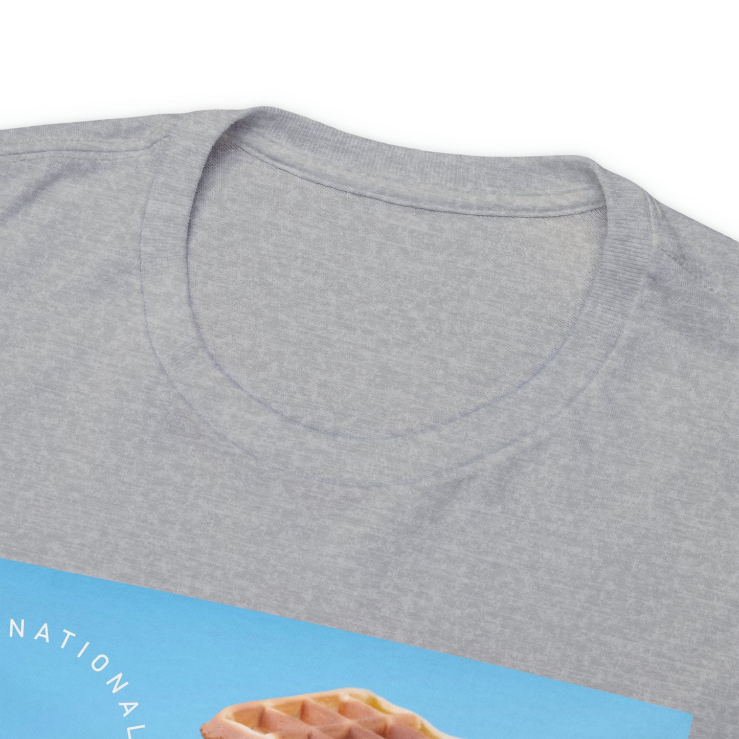 National Waffle Day Unisex Heavy Cotton Tee Express Delivery in Continental US