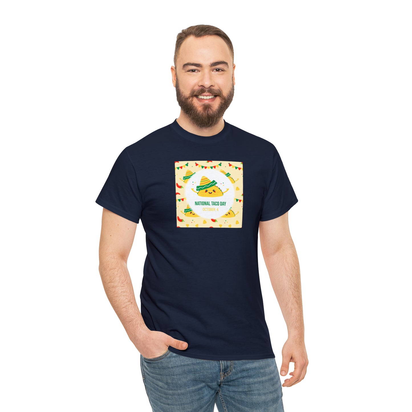 National Taco Day Unisex Heavy Cotton Tee Express Delivery in Continental US
