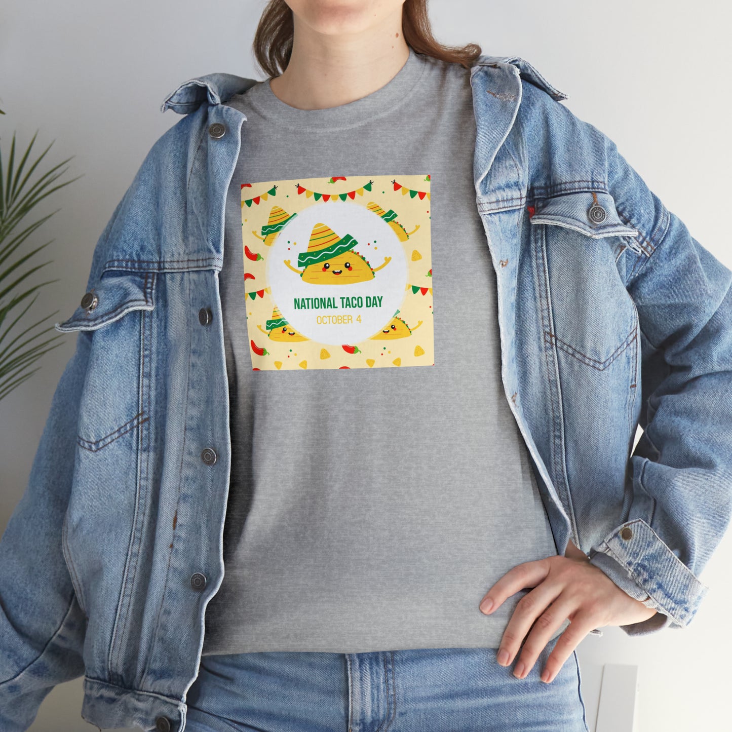 National Taco Day Unisex Heavy Cotton Tee Express Delivery in Continental US