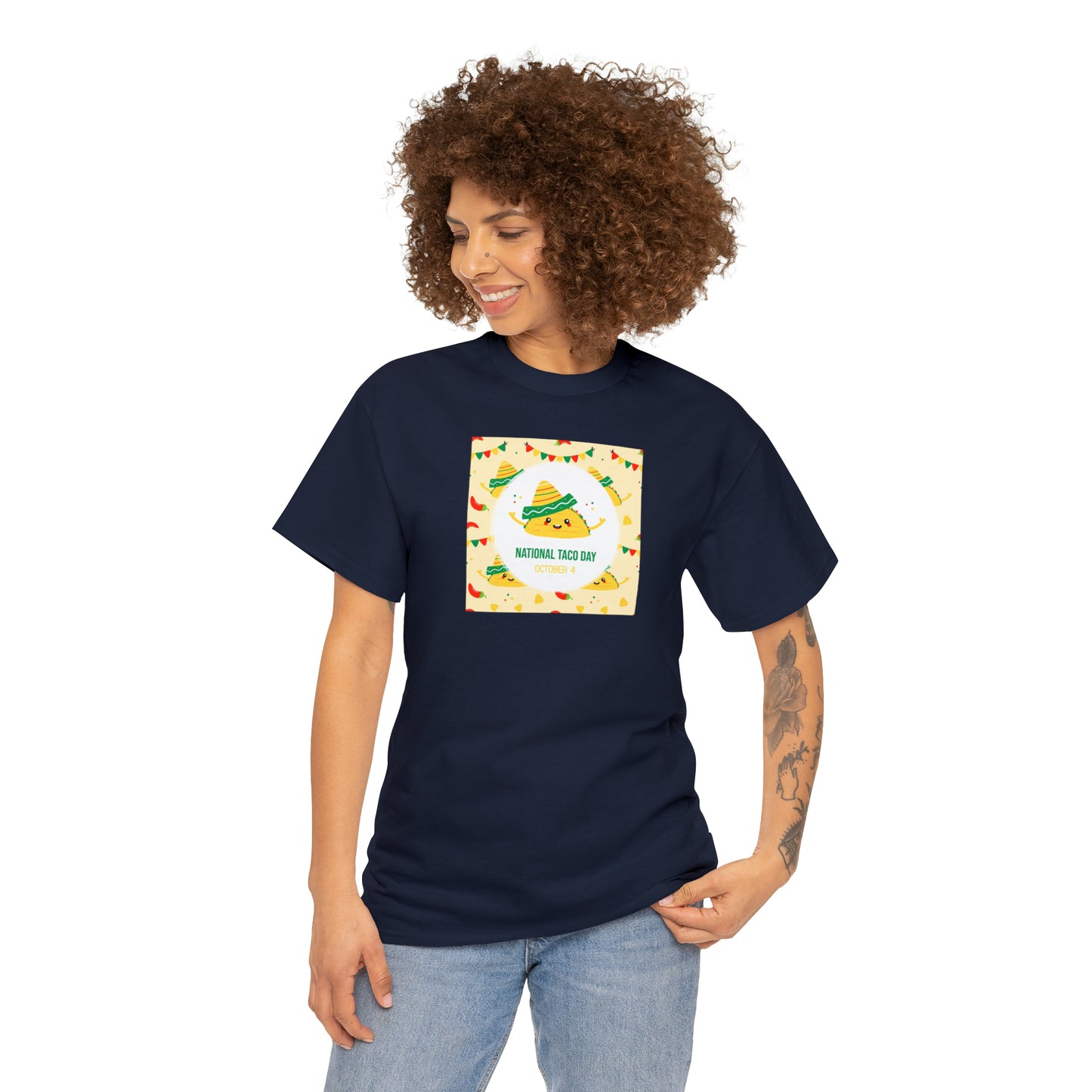 National Taco Day Unisex Heavy Cotton Tee Express Delivery in Continental US