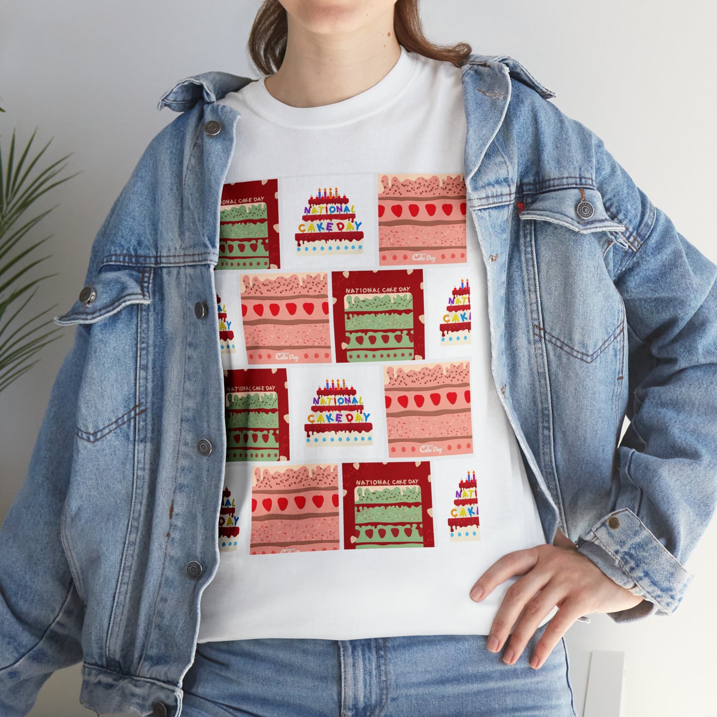 National Cake Day Unisex Heavy Cotton Tee Express Delivery in Continental US