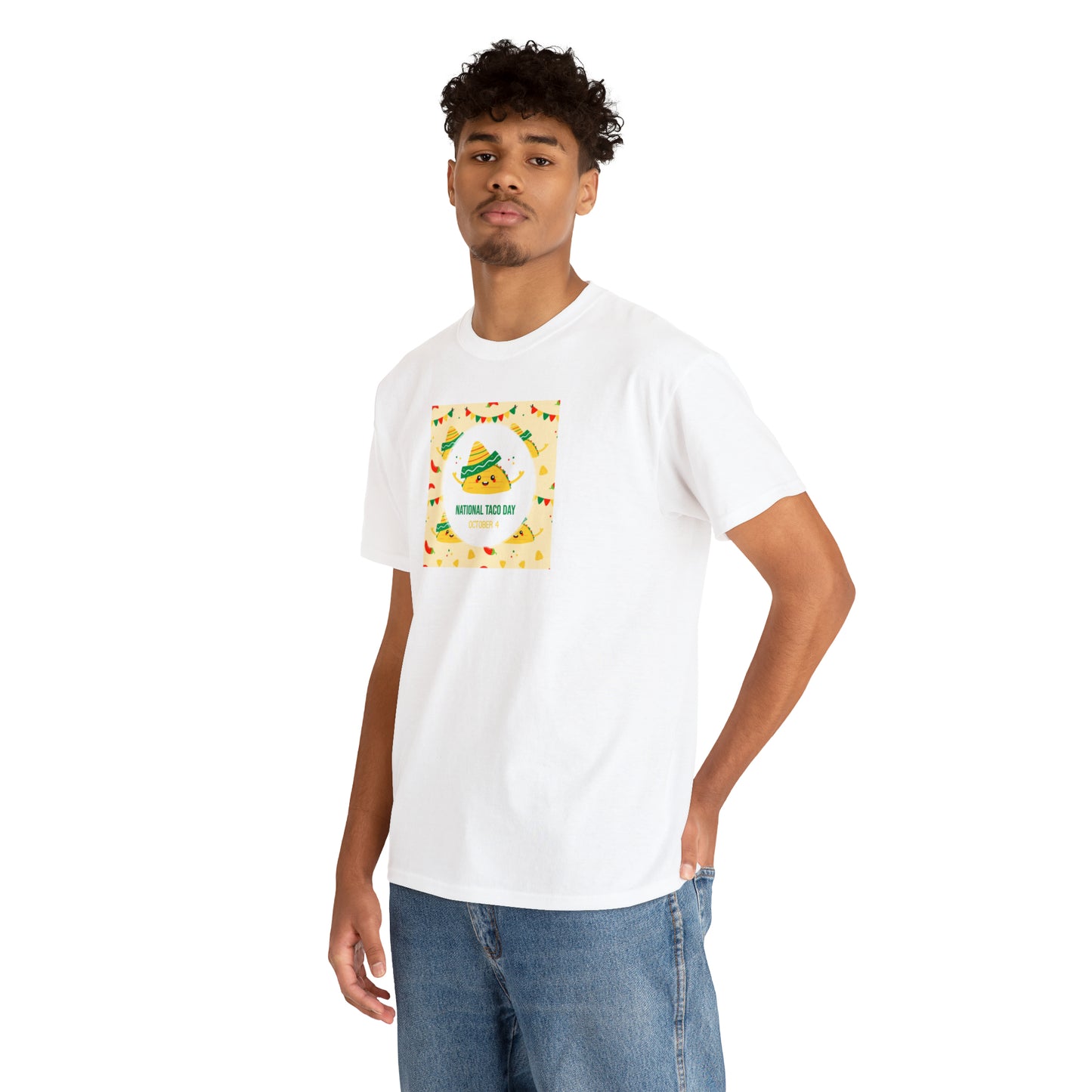 National Taco Day Unisex Heavy Cotton Tee Express Delivery in Continental US