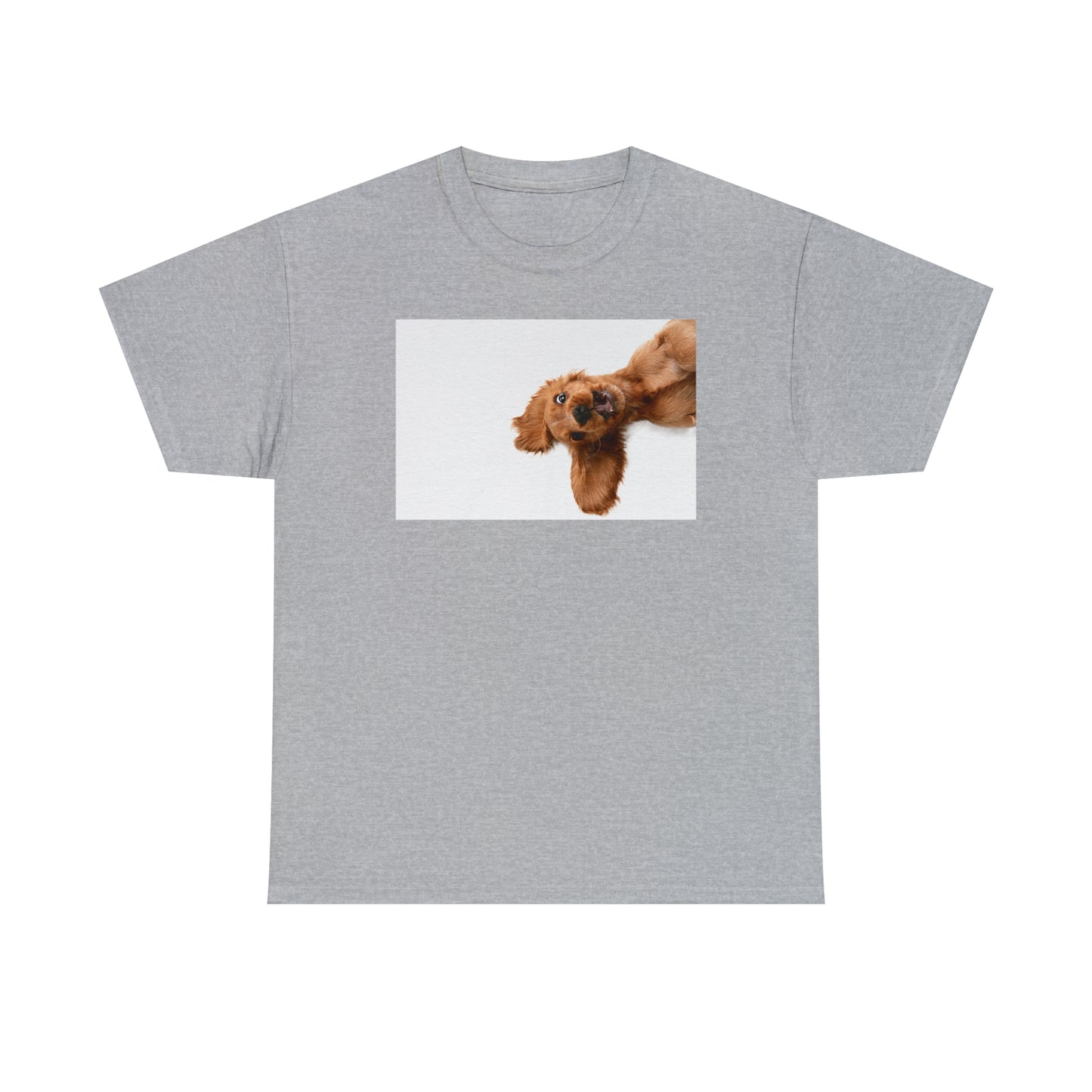 Sideview Puppy Unisex Heavy Cotton Tee Express Delivery in Continental US