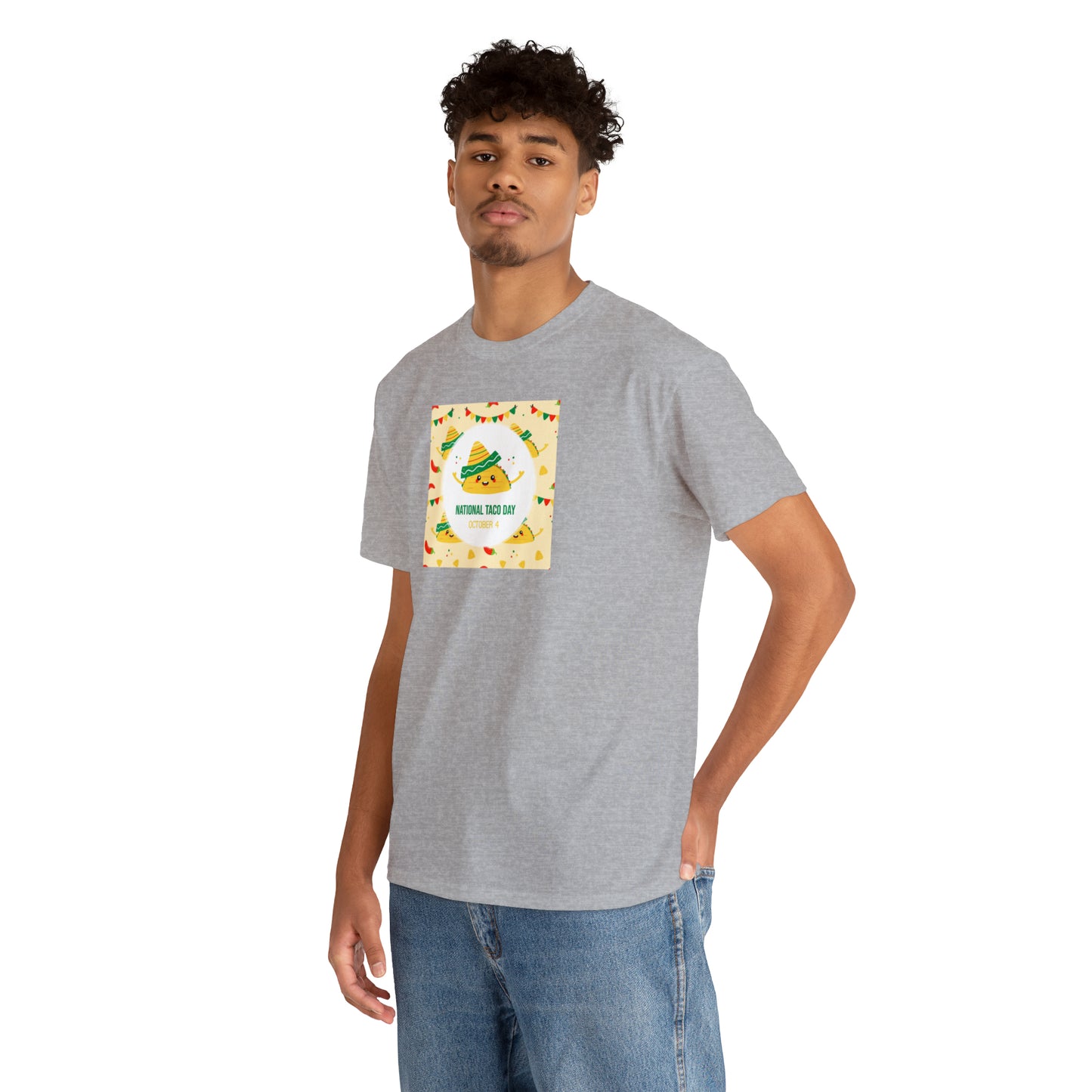 National Taco Day Unisex Heavy Cotton Tee Express Delivery in Continental US