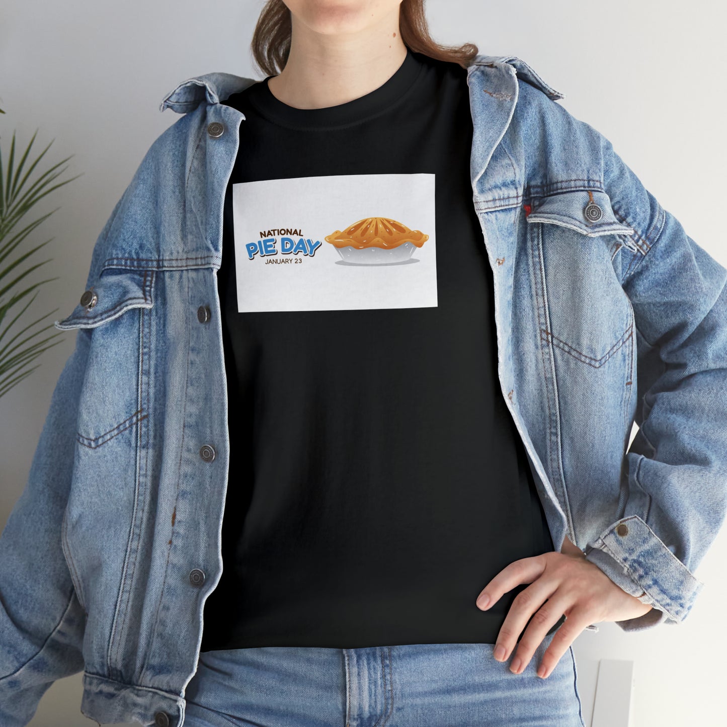 National Pie Day Unisex Heavy Cotton Tee Express Delivery in Continental US