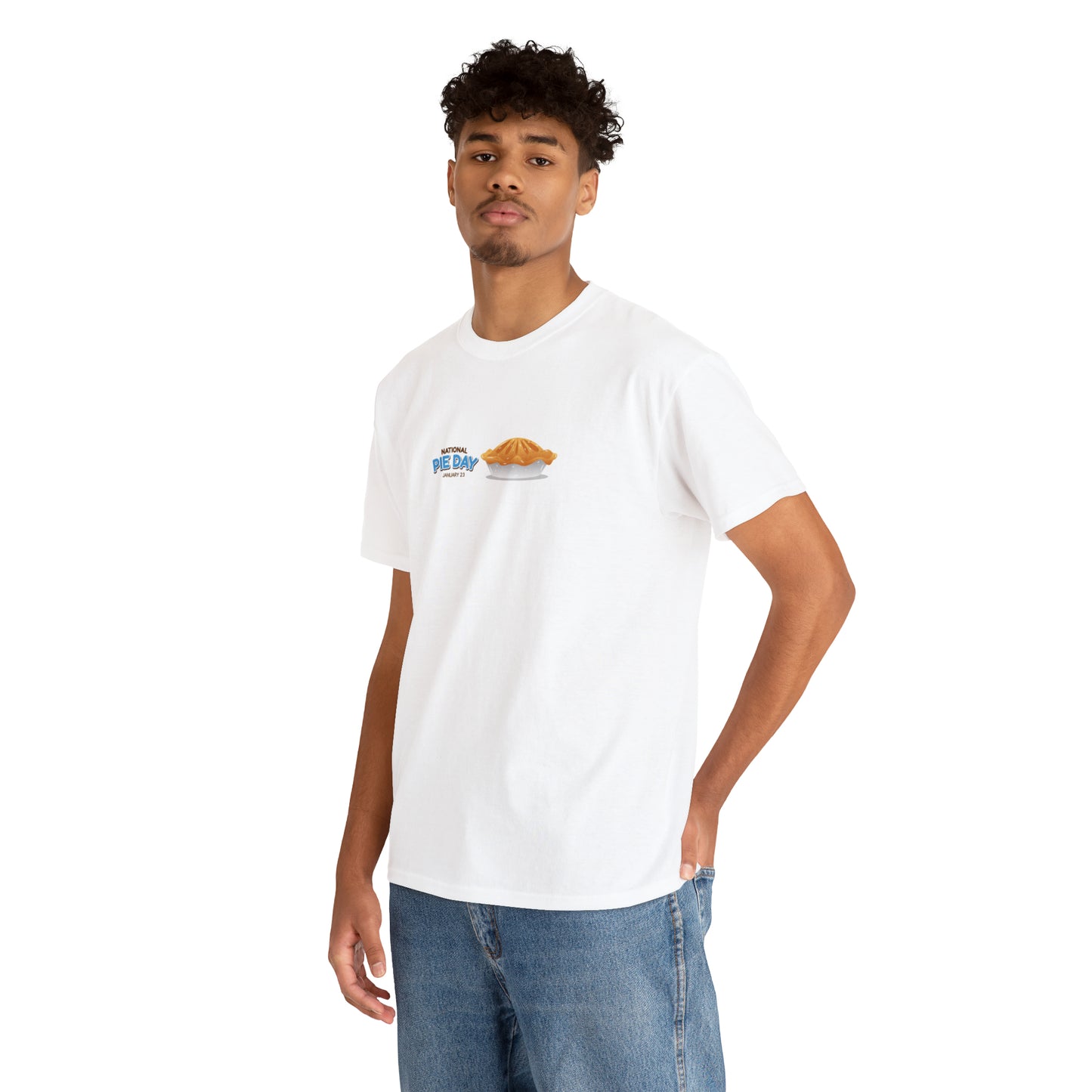National Pie Day Unisex Heavy Cotton Tee Express Delivery in Continental US