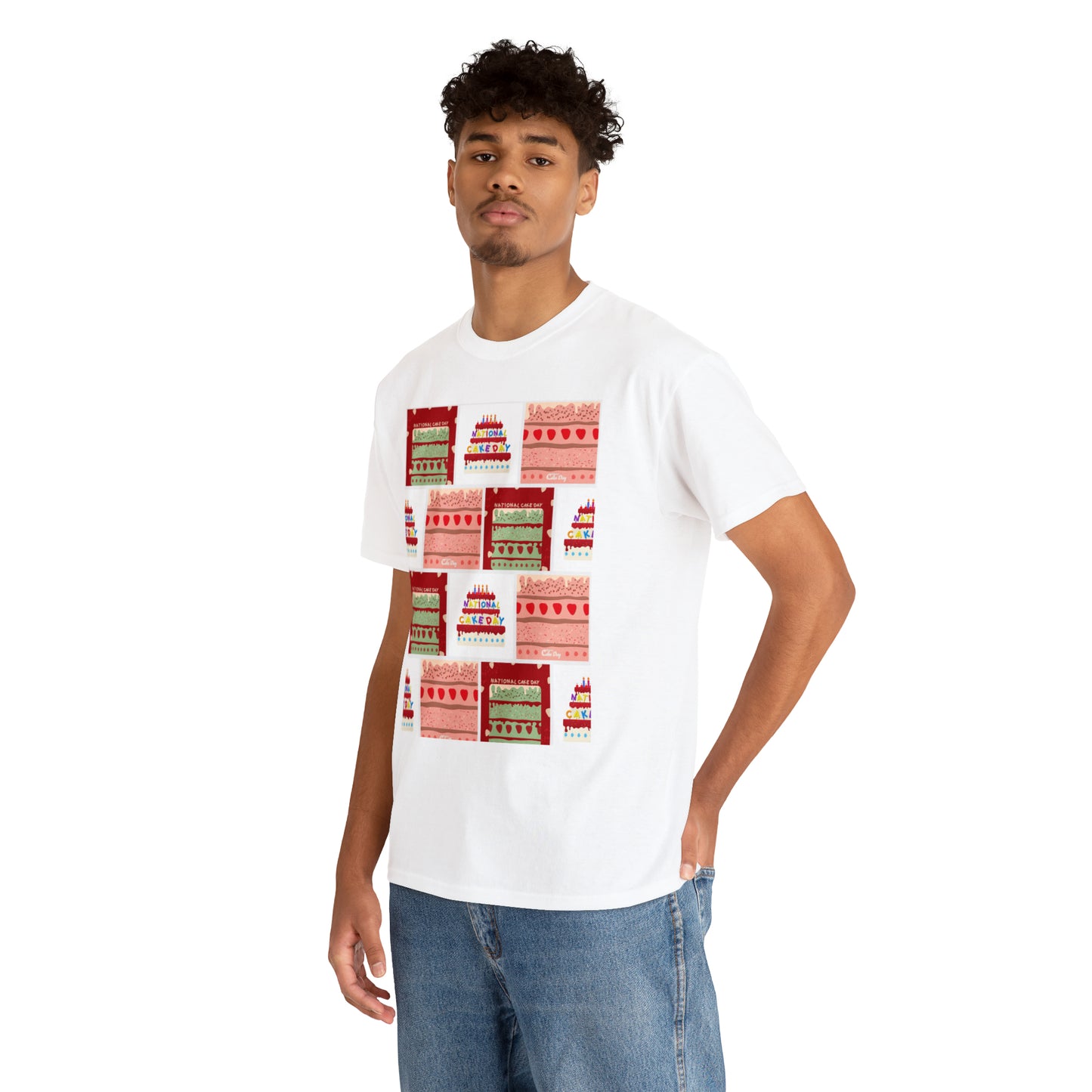 National Cake Day Unisex Heavy Cotton Tee Express Delivery in Continental US