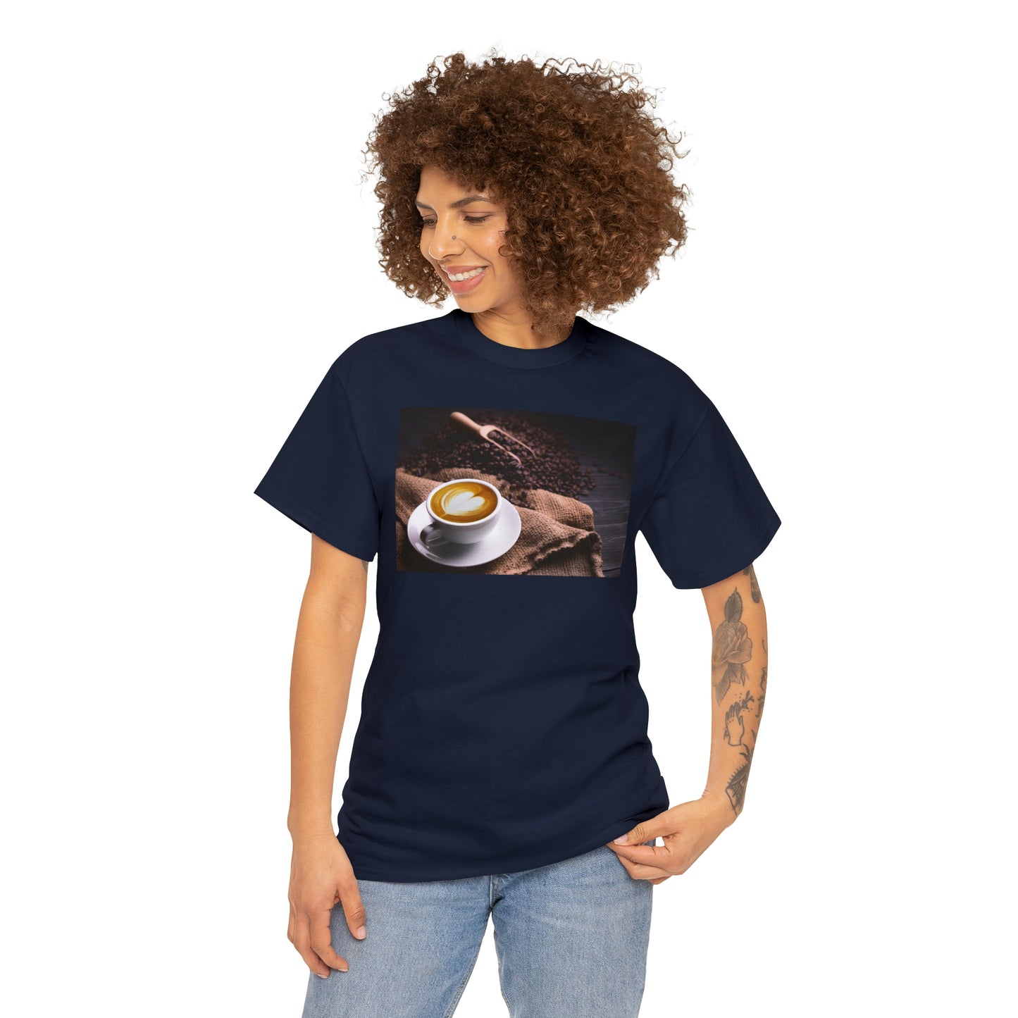 National Coffee Day Unisex Heavy Cotton Tee Express Delivery in Continental US
