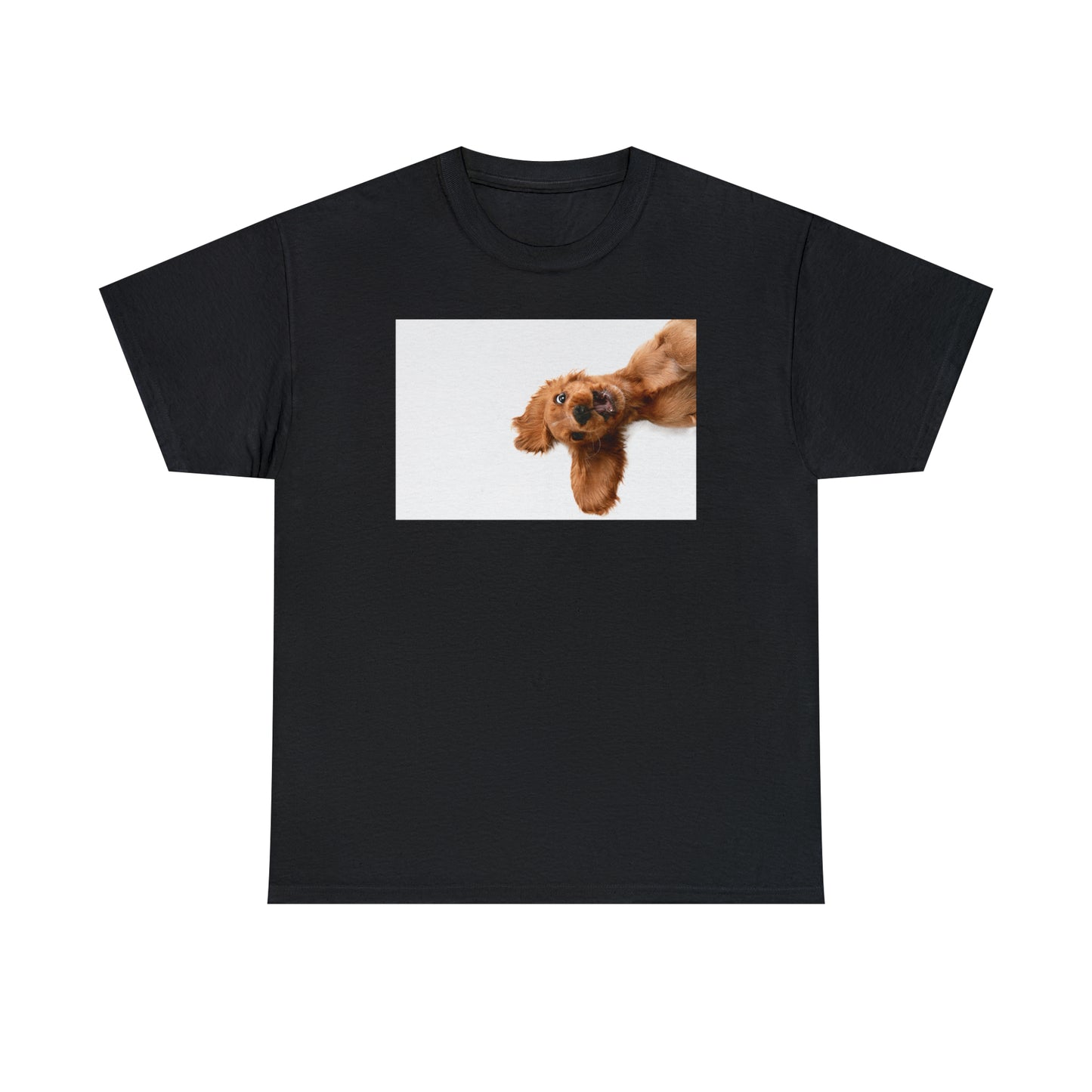 Sideview Puppy Unisex Heavy Cotton Tee Express Delivery in Continental US