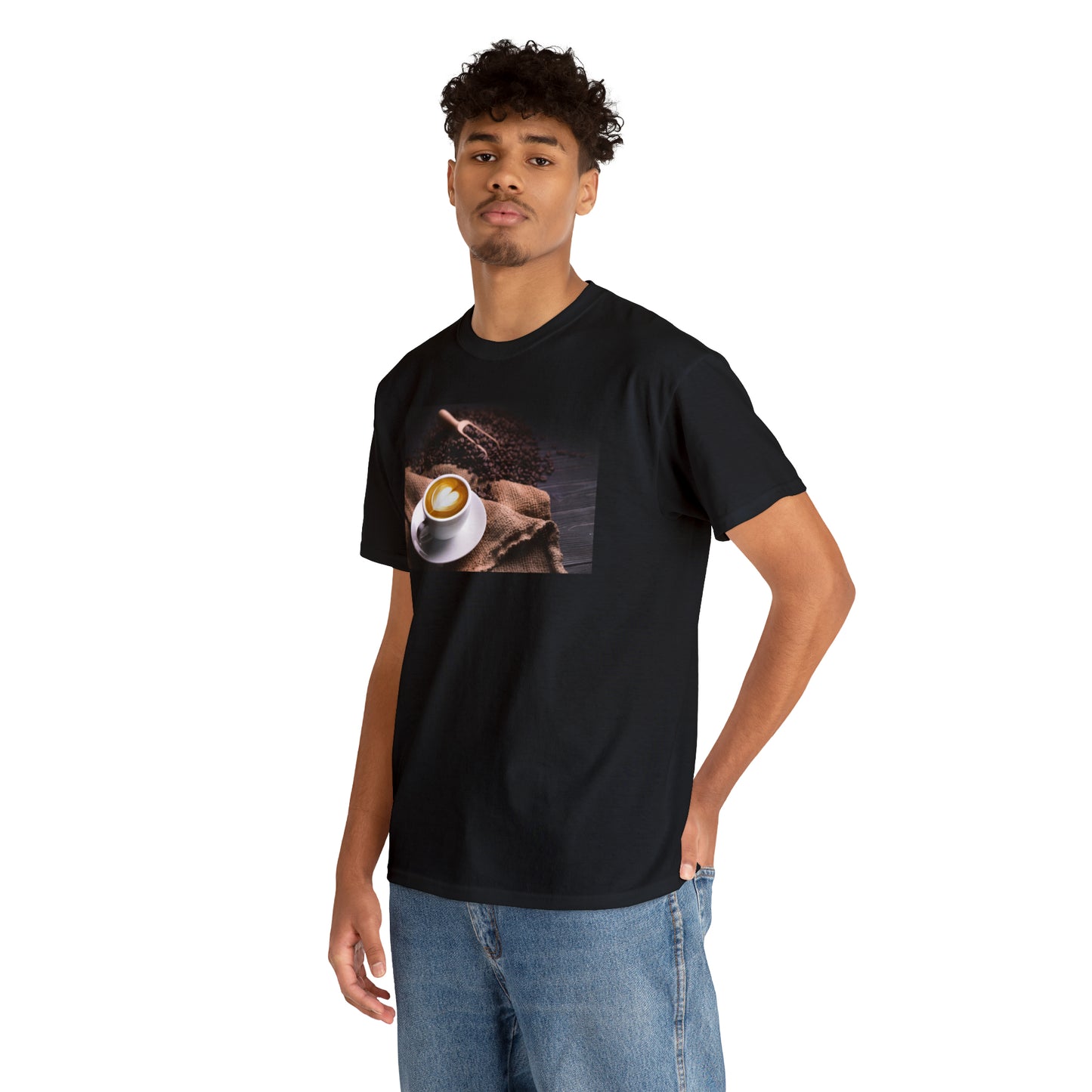 National Coffee Day Unisex Heavy Cotton Tee Express Delivery in Continental US