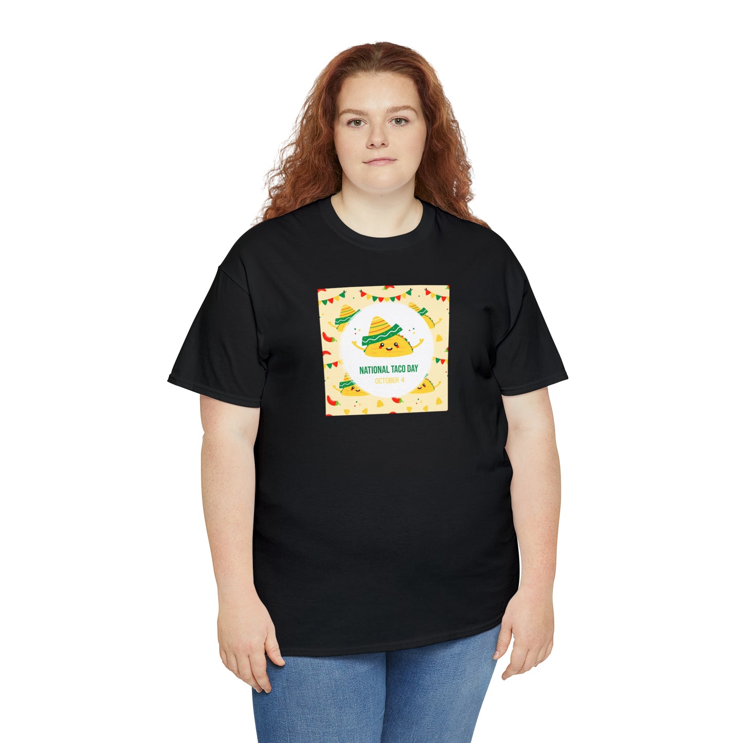 National Taco Day Unisex Heavy Cotton Tee Express Delivery in Continental US