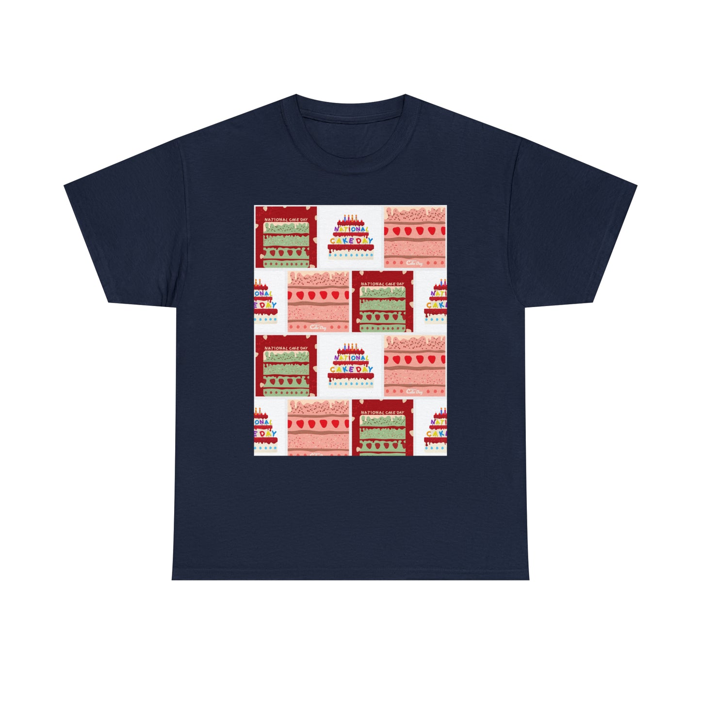 National Cake Day Unisex Heavy Cotton Tee Express Delivery in Continental US