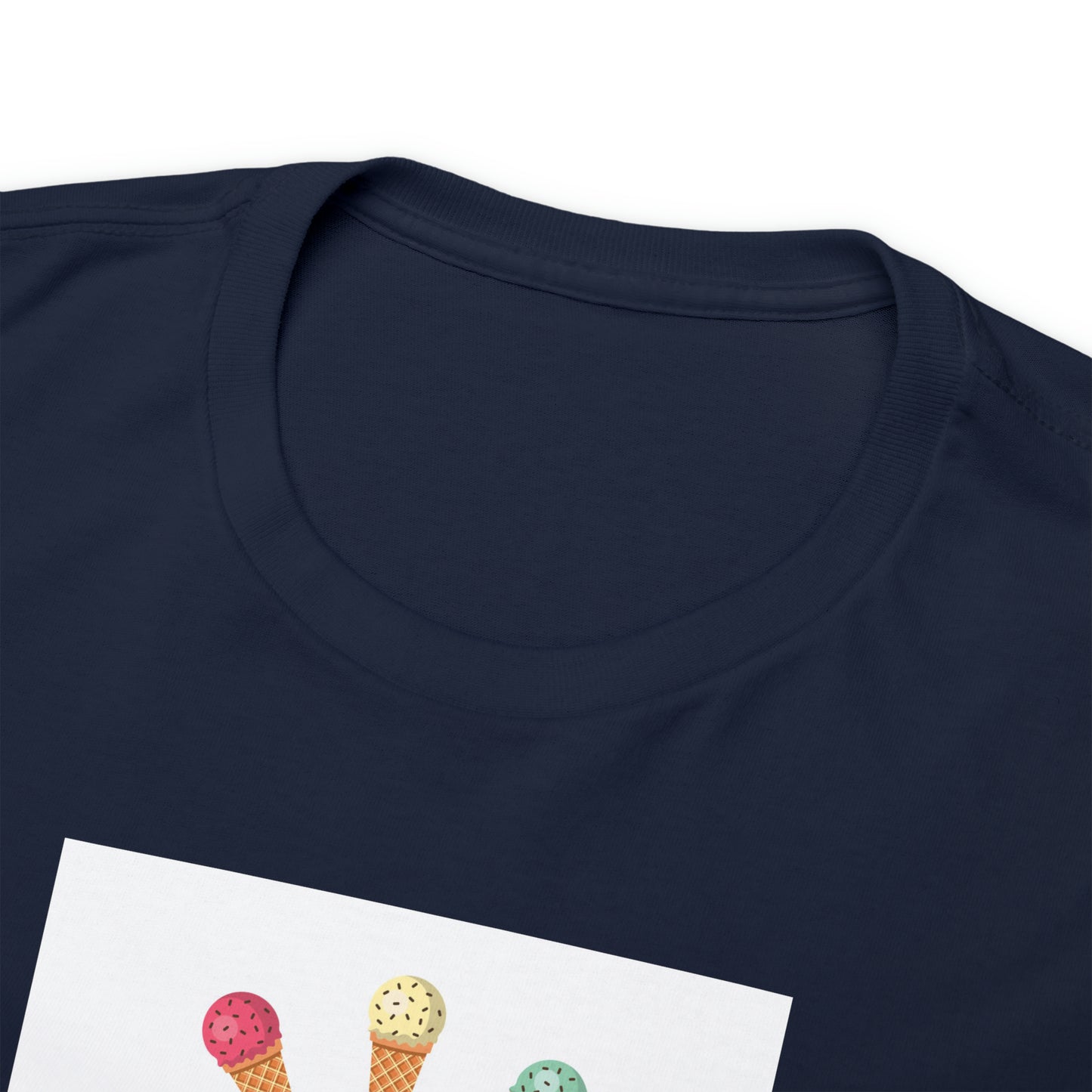 Happy National Ice Cream Day Unisex Heavy Cotton Tee Express Delivery in Continental US