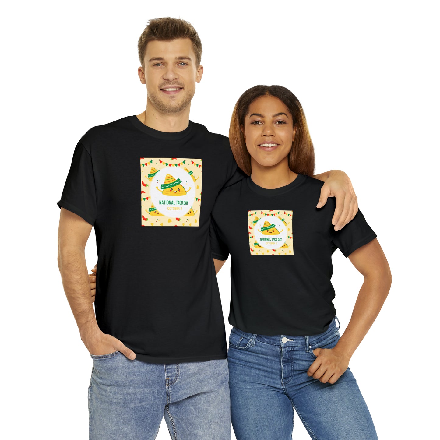 National Taco Day Unisex Heavy Cotton Tee Express Delivery in Continental US