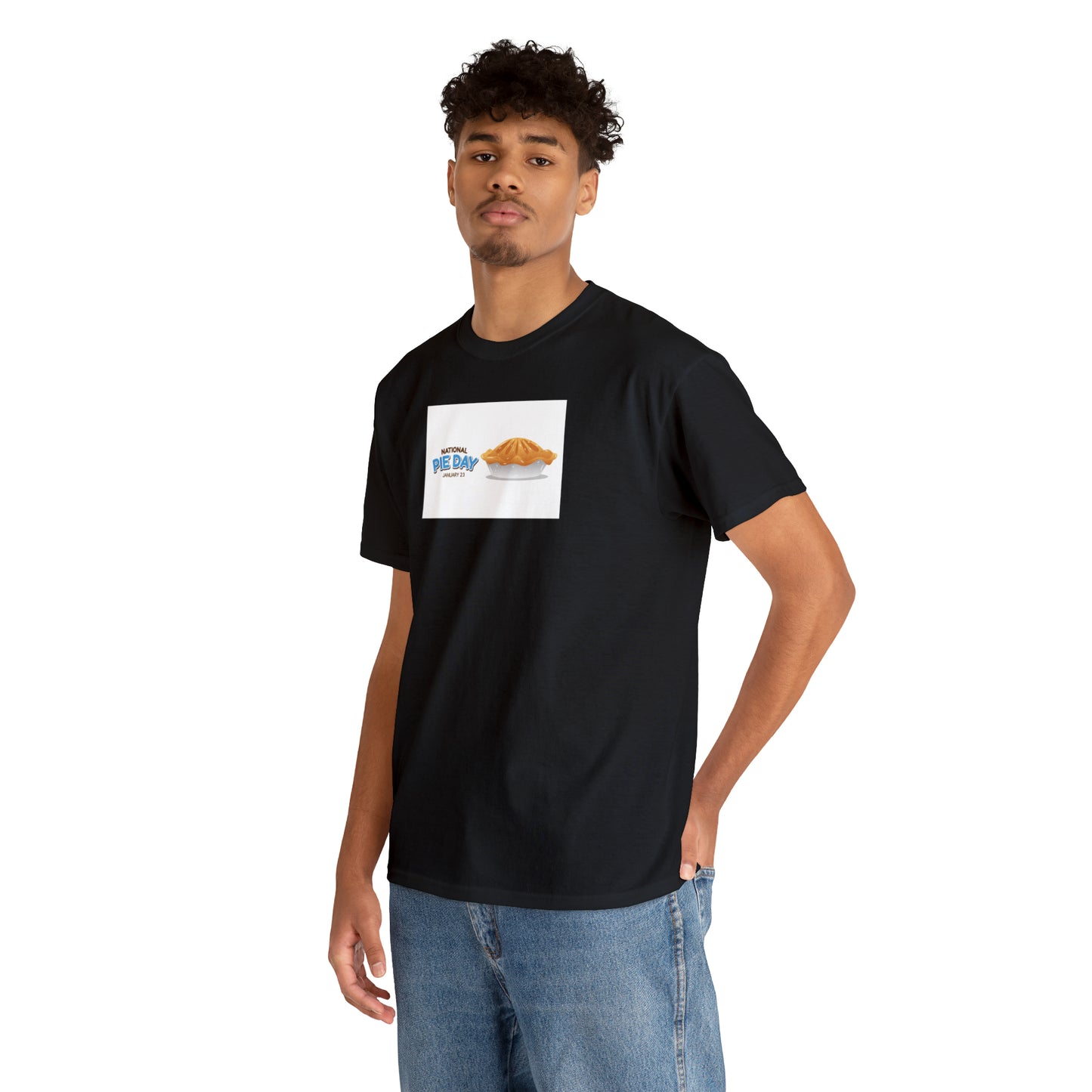 National Pie Day Unisex Heavy Cotton Tee Express Delivery in Continental US