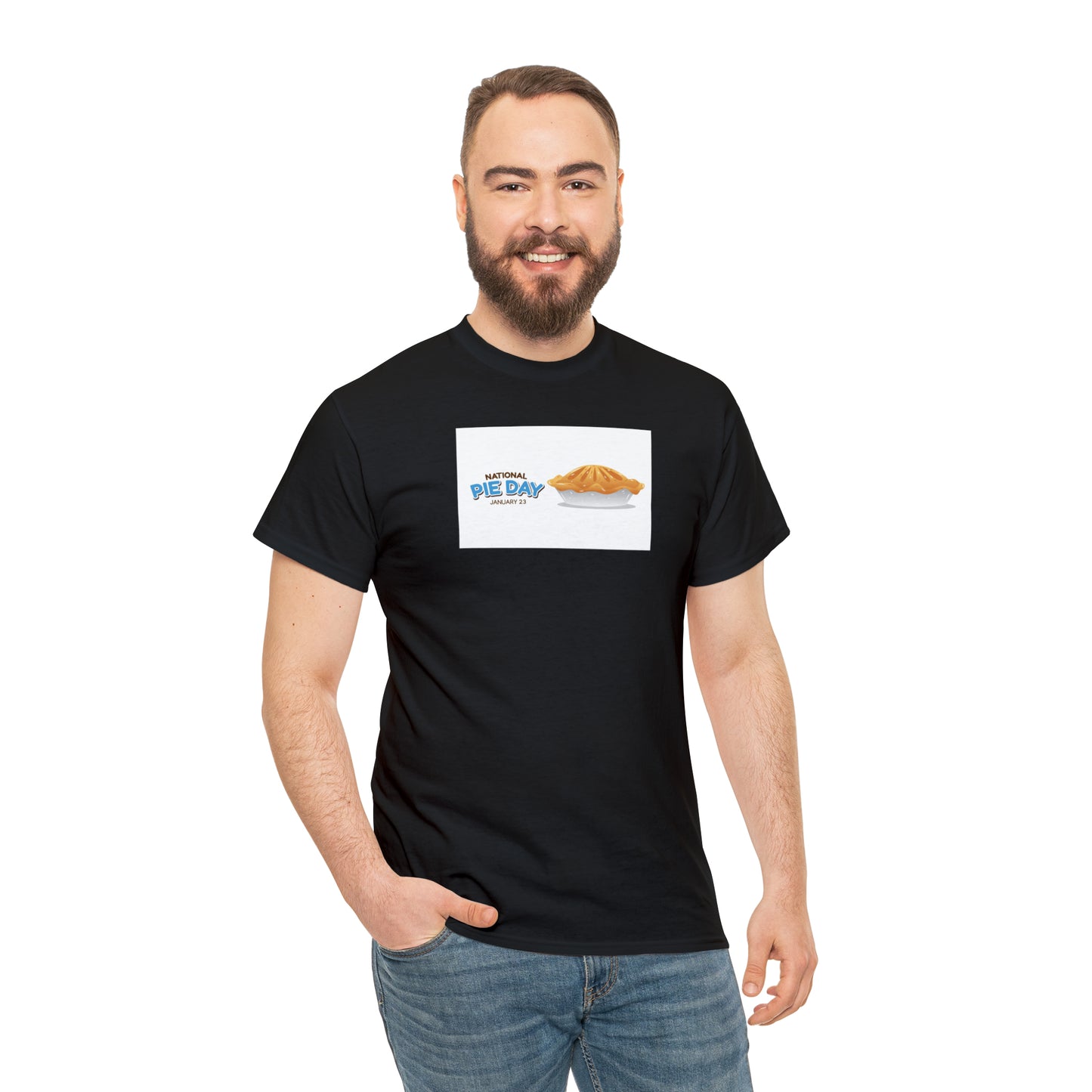 National Pie Day Unisex Heavy Cotton Tee Express Delivery in Continental US