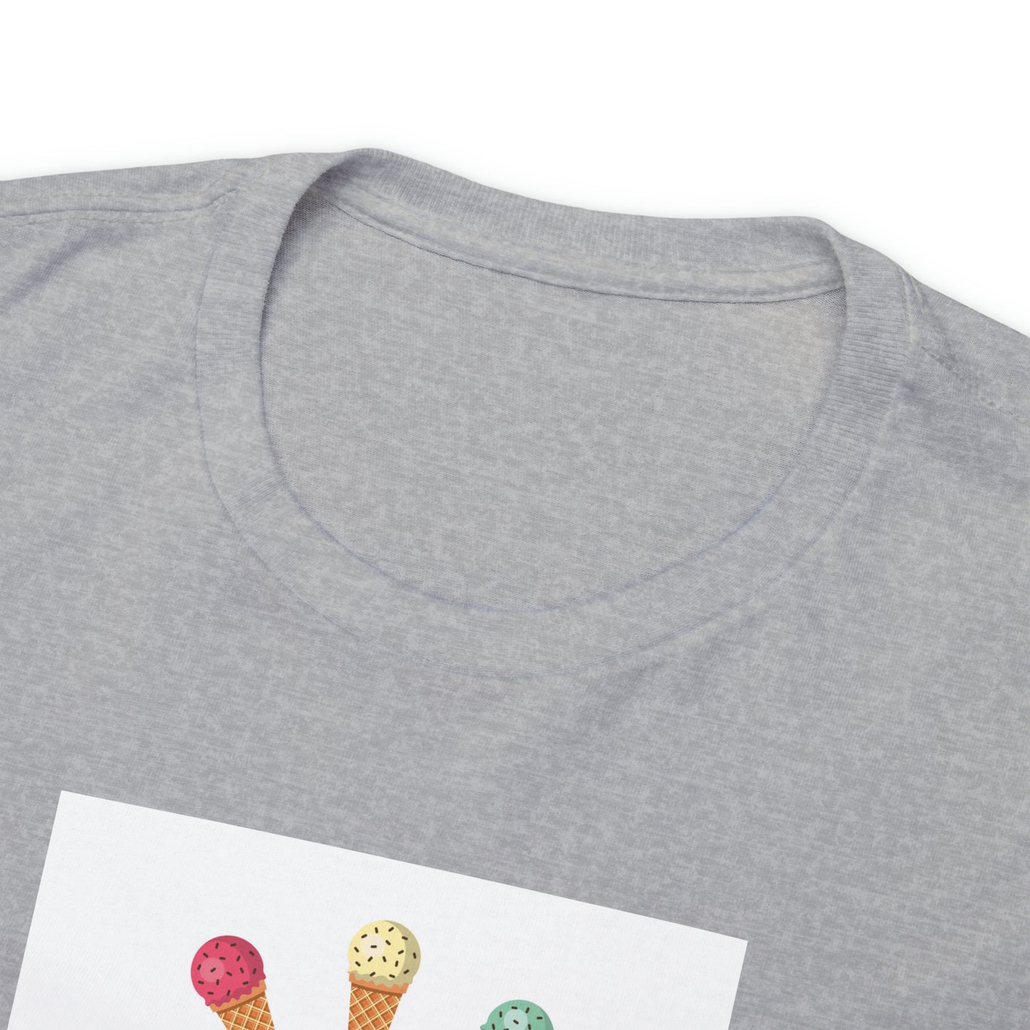 Happy National Ice Cream Day Unisex Heavy Cotton Tee Express Delivery in Continental US