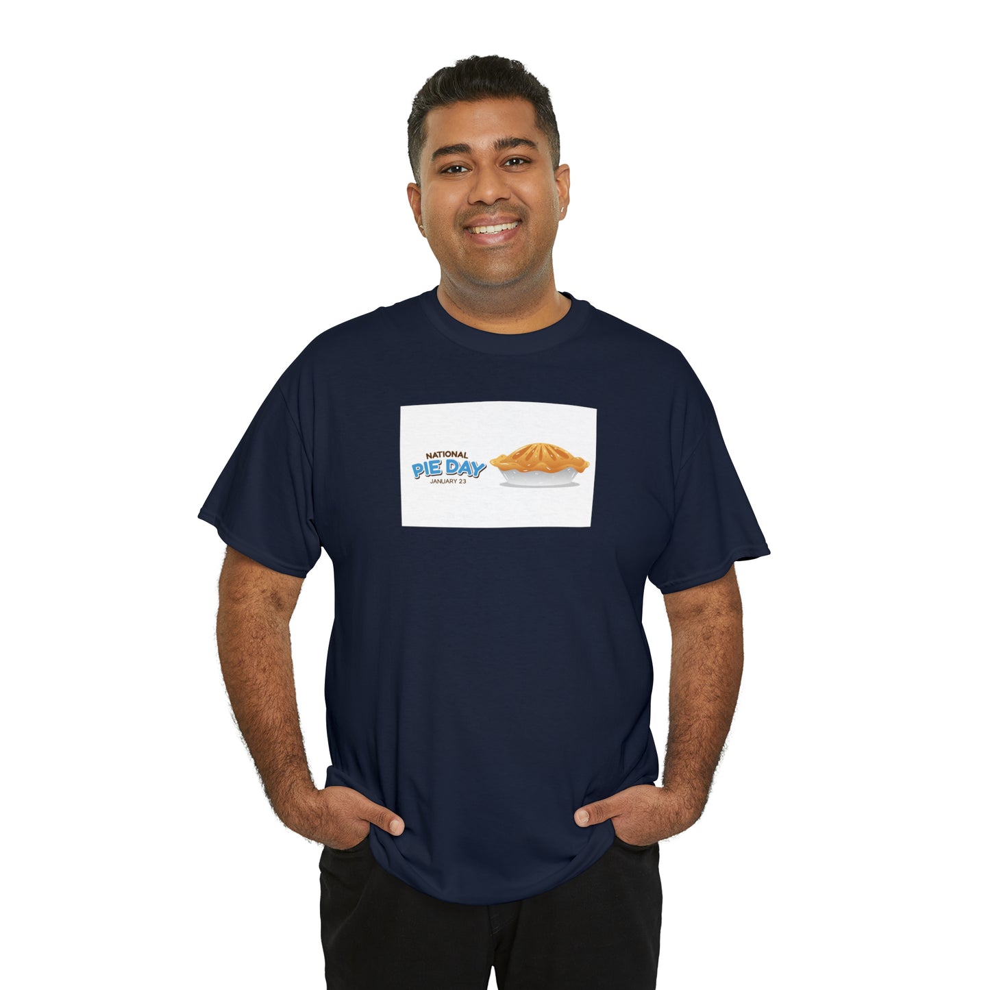 National Pie Day Unisex Heavy Cotton Tee Express Delivery in Continental US