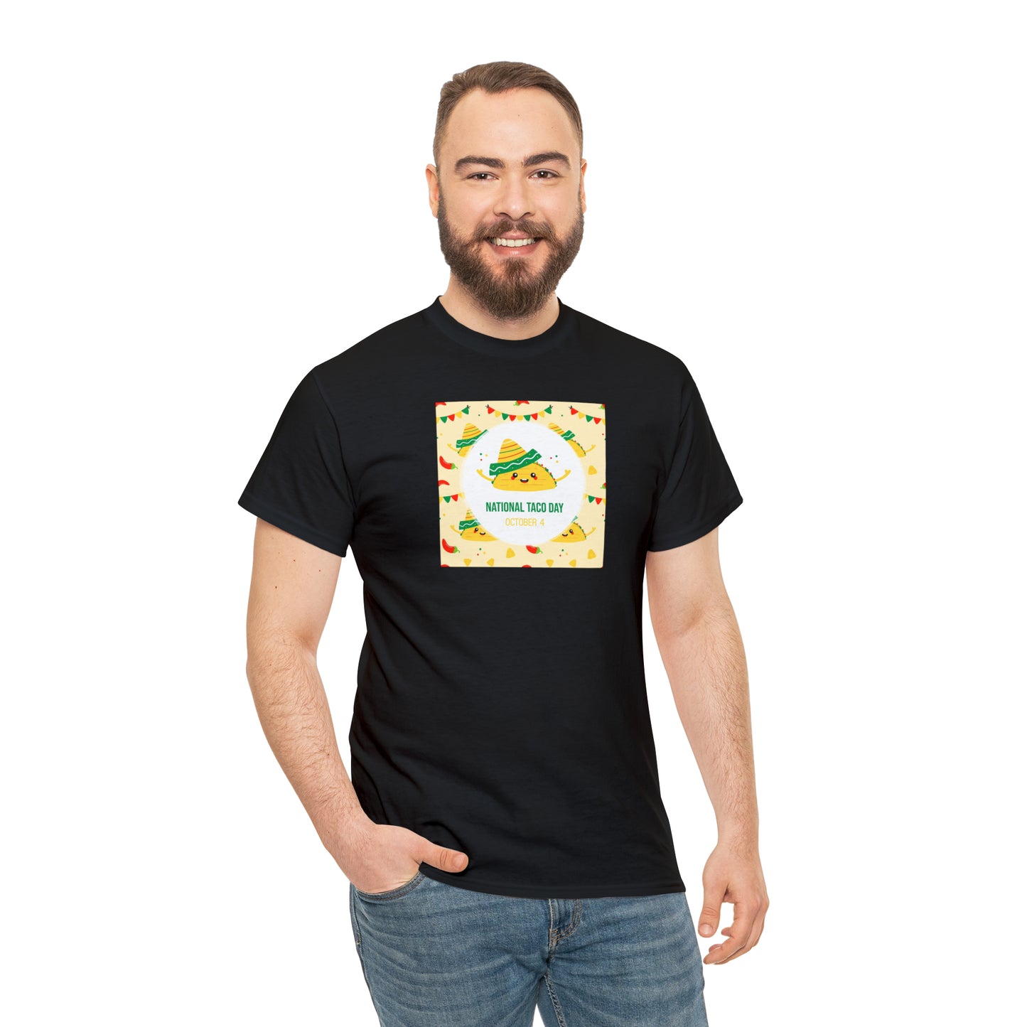 National Taco Day Unisex Heavy Cotton Tee Express Delivery in Continental US
