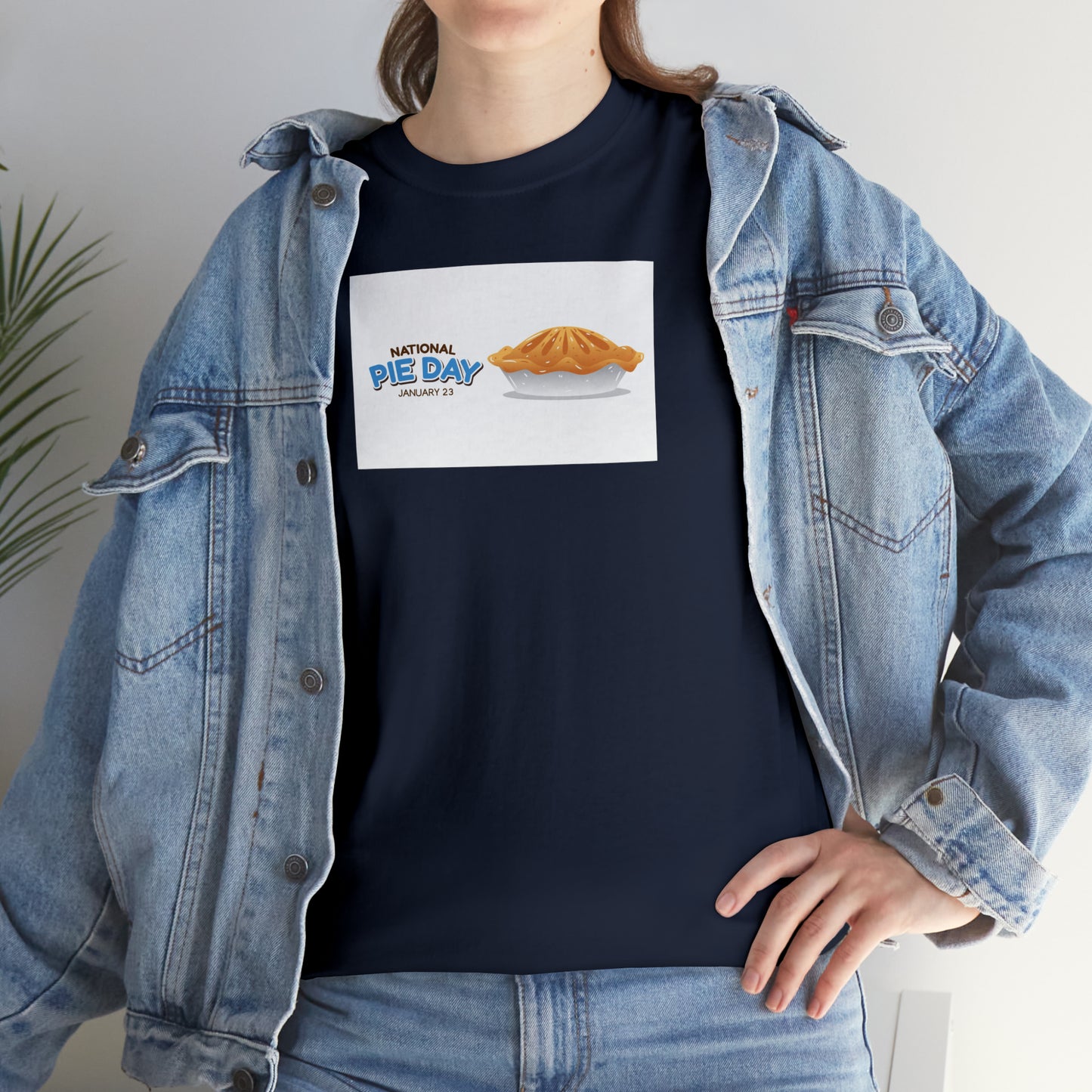 National Pie Day Unisex Heavy Cotton Tee Express Delivery in Continental US