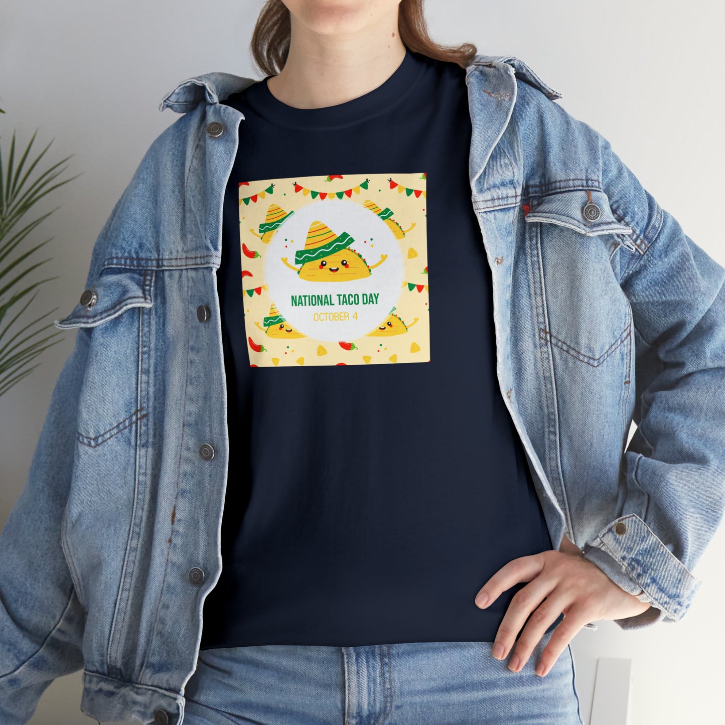 National Taco Day Unisex Heavy Cotton Tee Express Delivery in Continental US