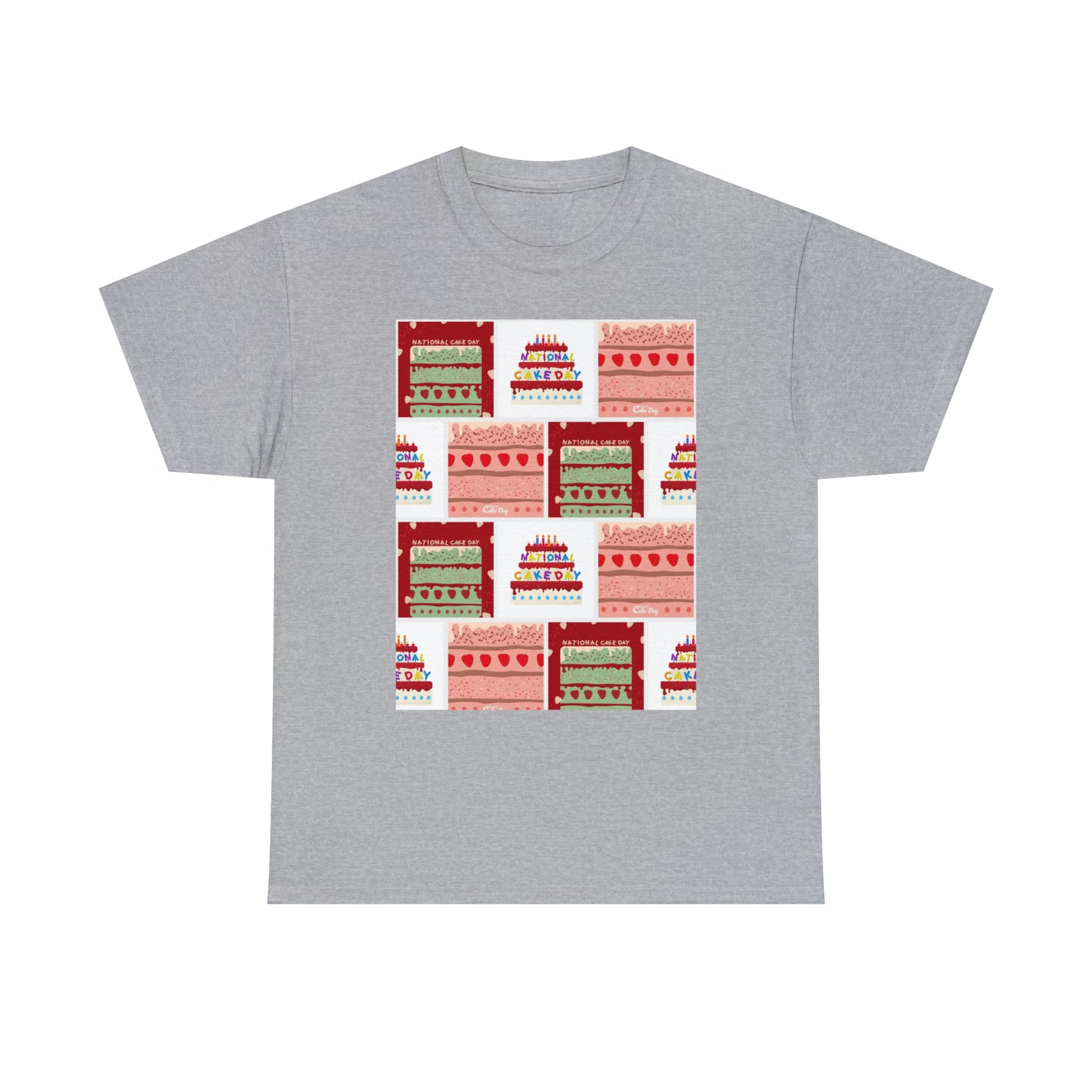 National Cake Day Unisex Heavy Cotton Tee Express Delivery in Continental US