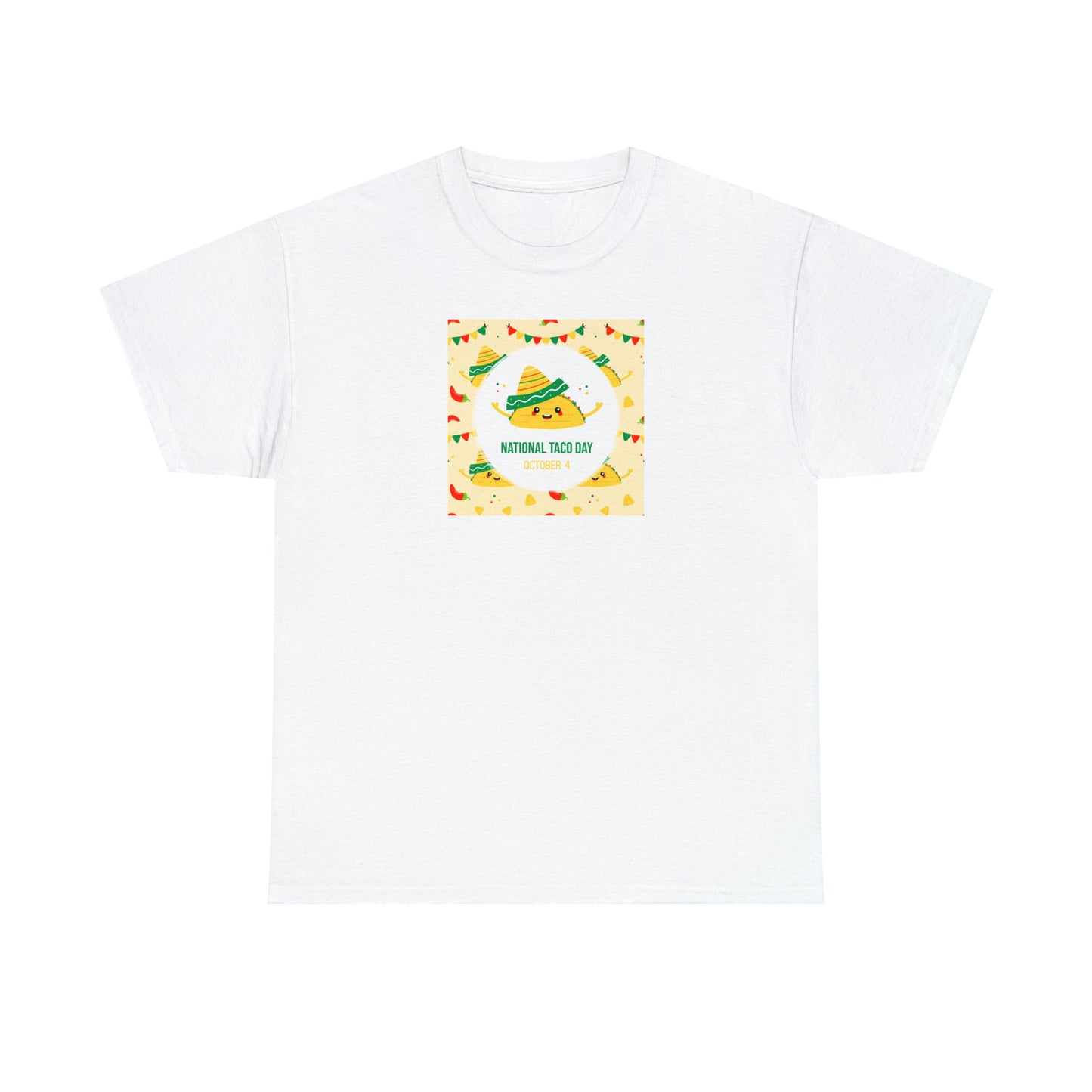 National Taco Day Unisex Heavy Cotton Tee Express Delivery in Continental US
