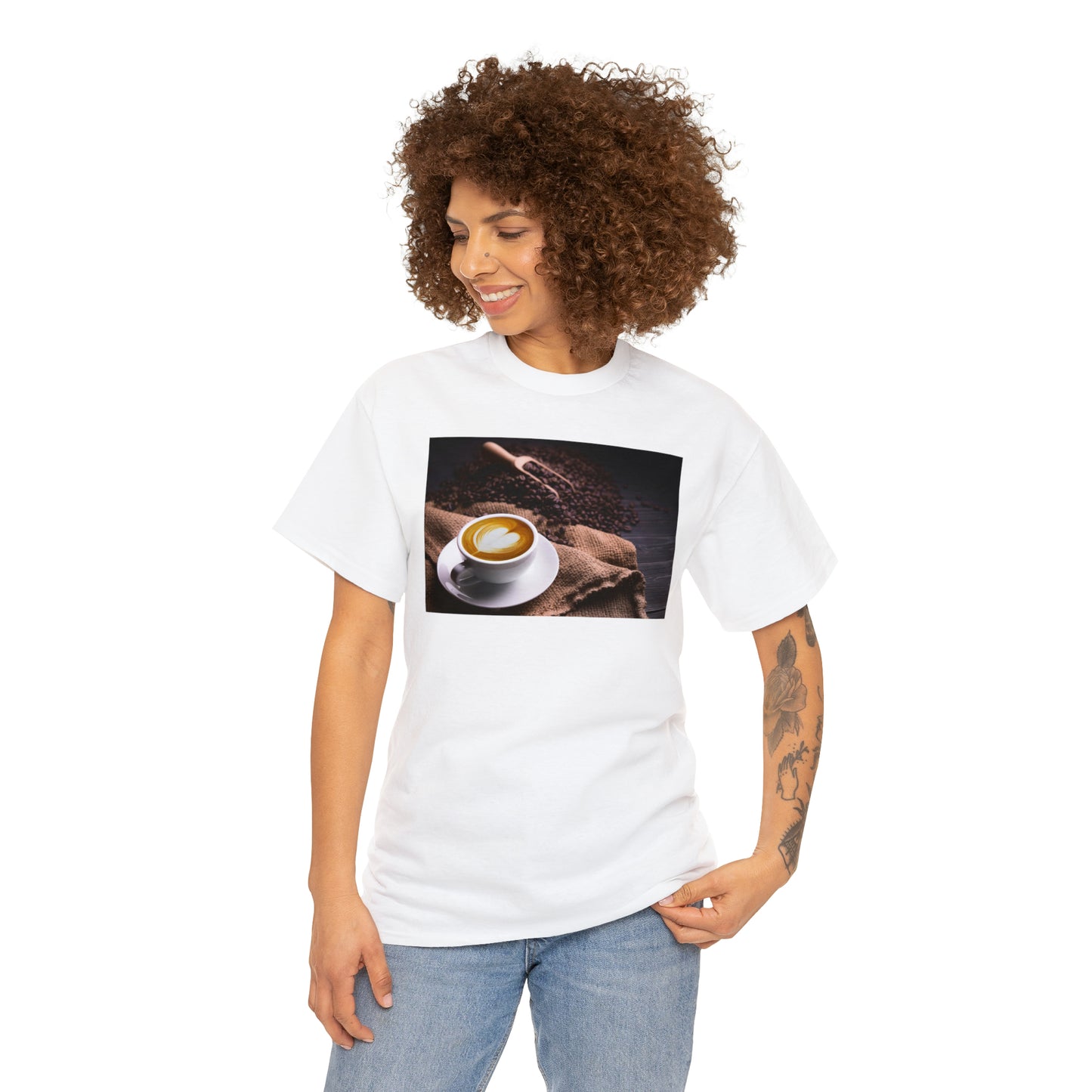 National Coffee Day Unisex Heavy Cotton Tee Express Delivery in Continental US