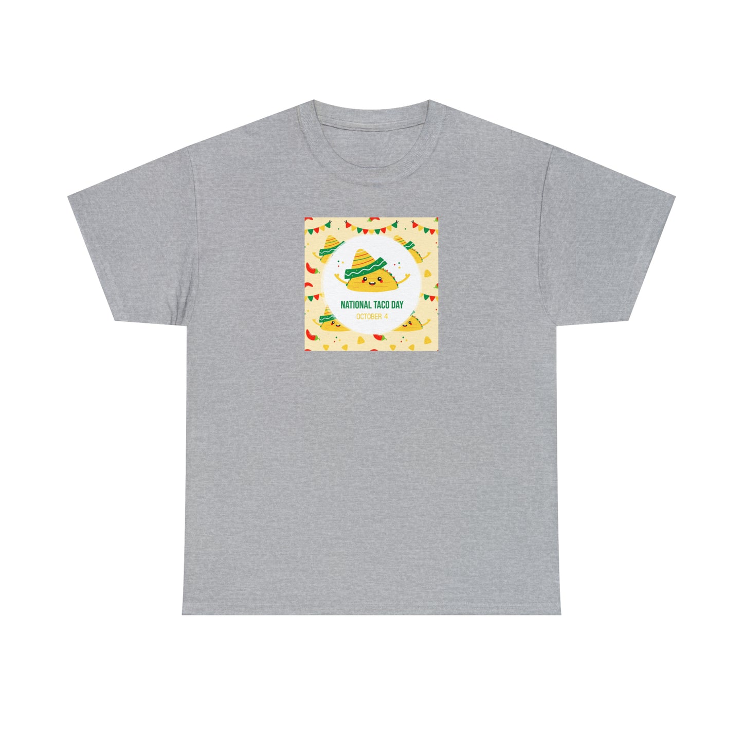 National Taco Day Unisex Heavy Cotton Tee Express Delivery in Continental US